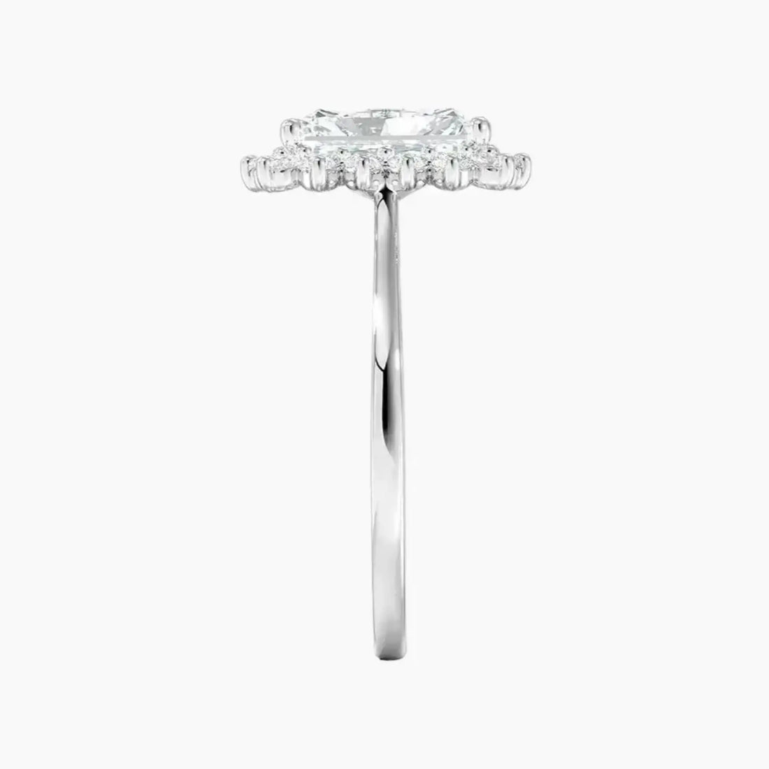 Soraya Radiant Designer 2 Carat Lab Grown Diamond Engagement Ring in 14K Rose Gold