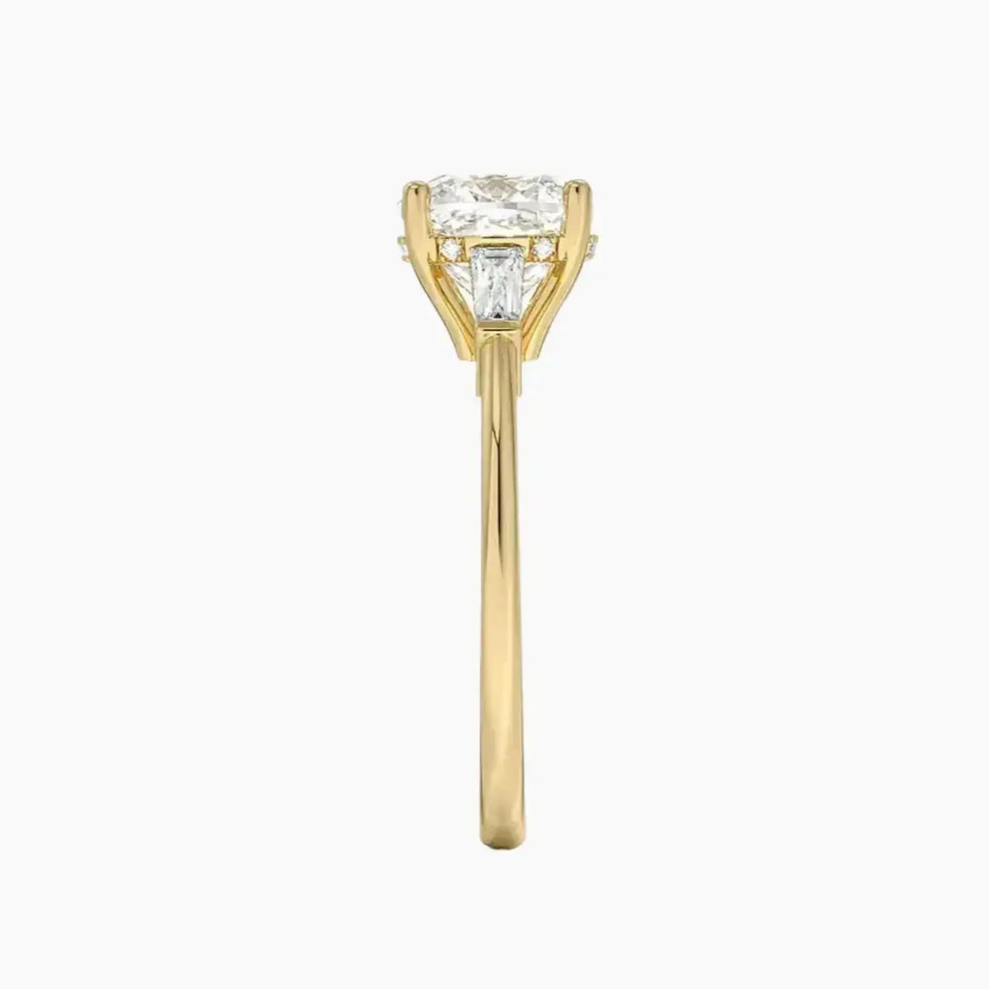 Nyx Cushion Hidden Halo 1.5 Carat Lab Grown Diamond Engagement Ring in 18K White Gold
