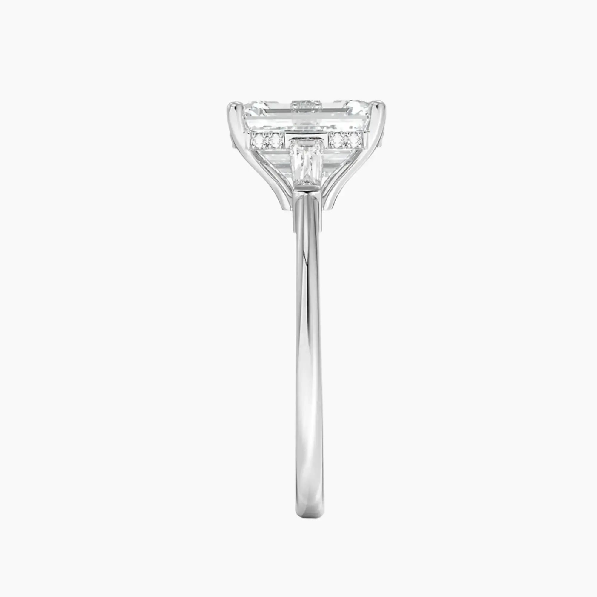Nyx Emerald Hidden Halo 2 Carat Lab Grown Diamond Engagement Ring in 14K Yellow Gold