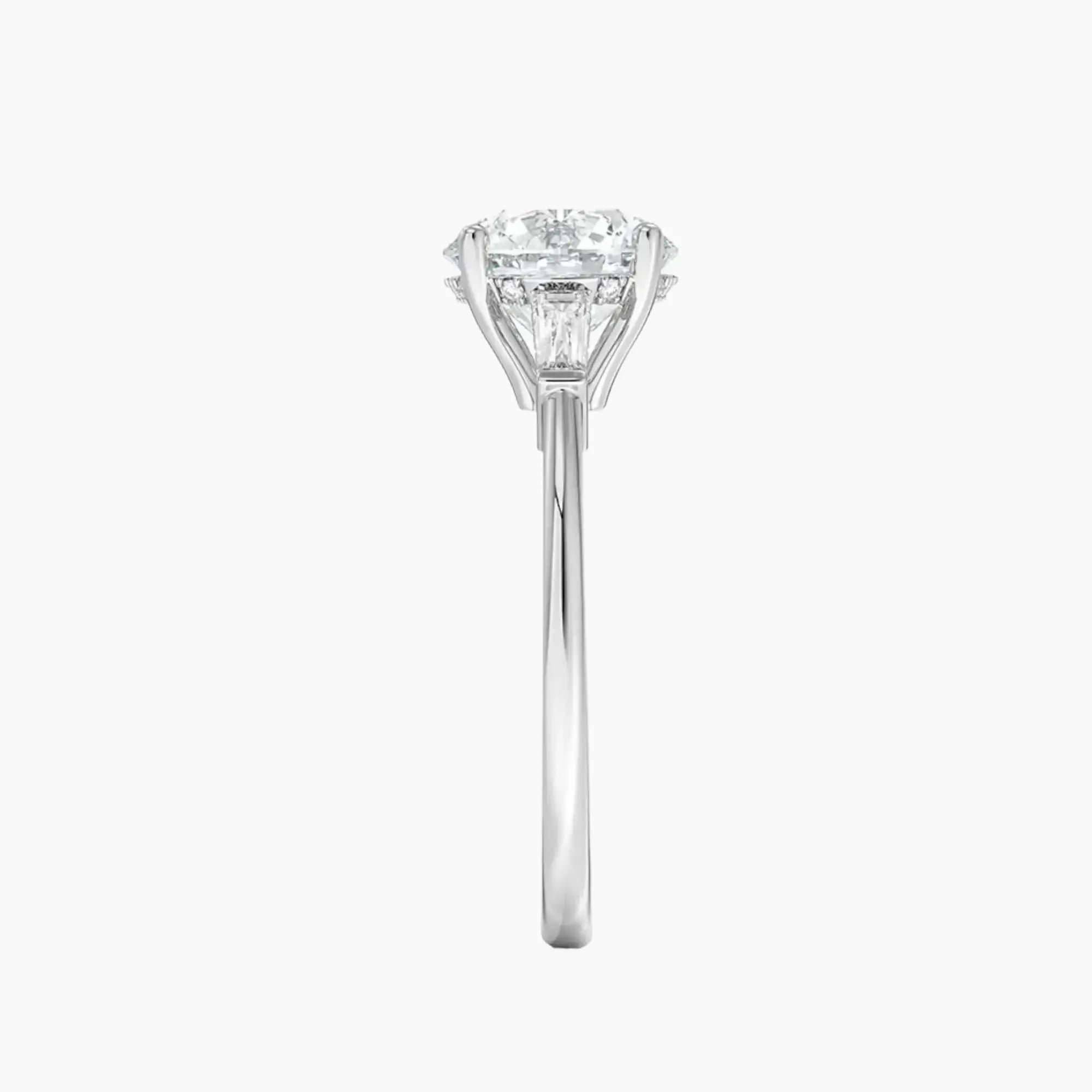 Nyx Round Hidden Halo 2 Carat Lab Grown Diamond Engagement Ring in 14K Rose Gold