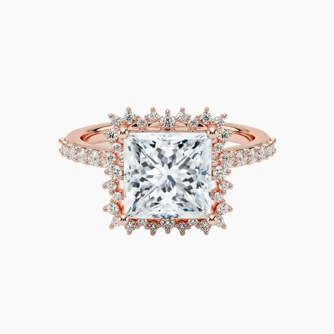 Coraline Princess Designer 2.5 Carat Lab Grown Diamond Engagement Ring in 14K White Gold