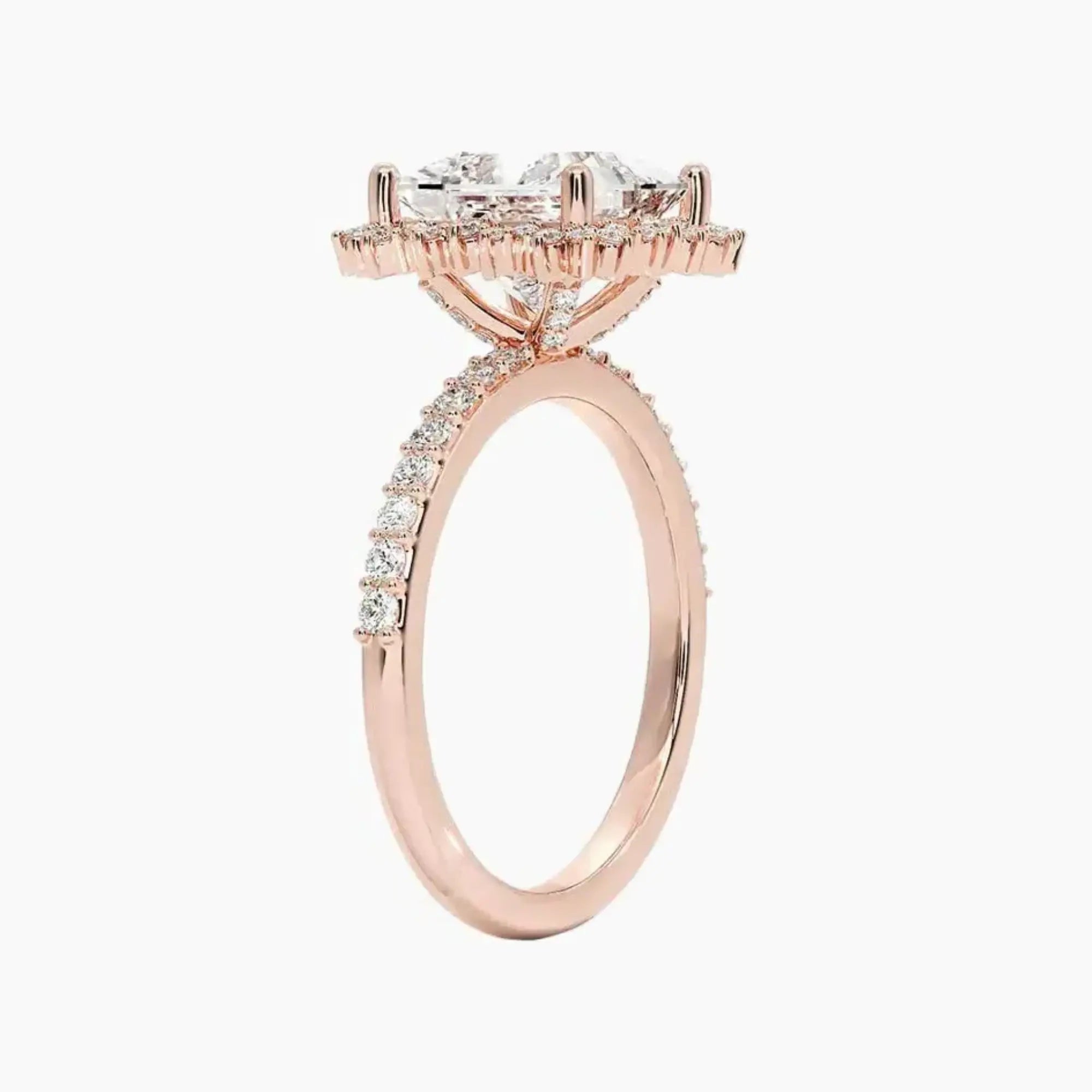 Coraline Princess Designer 2.5 Carat Lab Grown Diamond Engagement Ring in 14K Yellow Gold