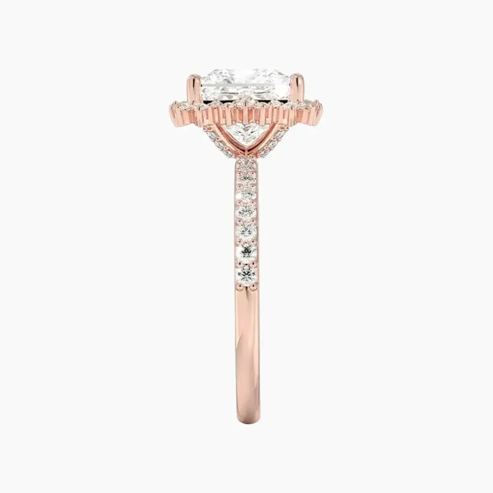 Coraline Princess Designer 1.5 Carat Lab Grown Diamond Engagement Ring in 14K White Gold