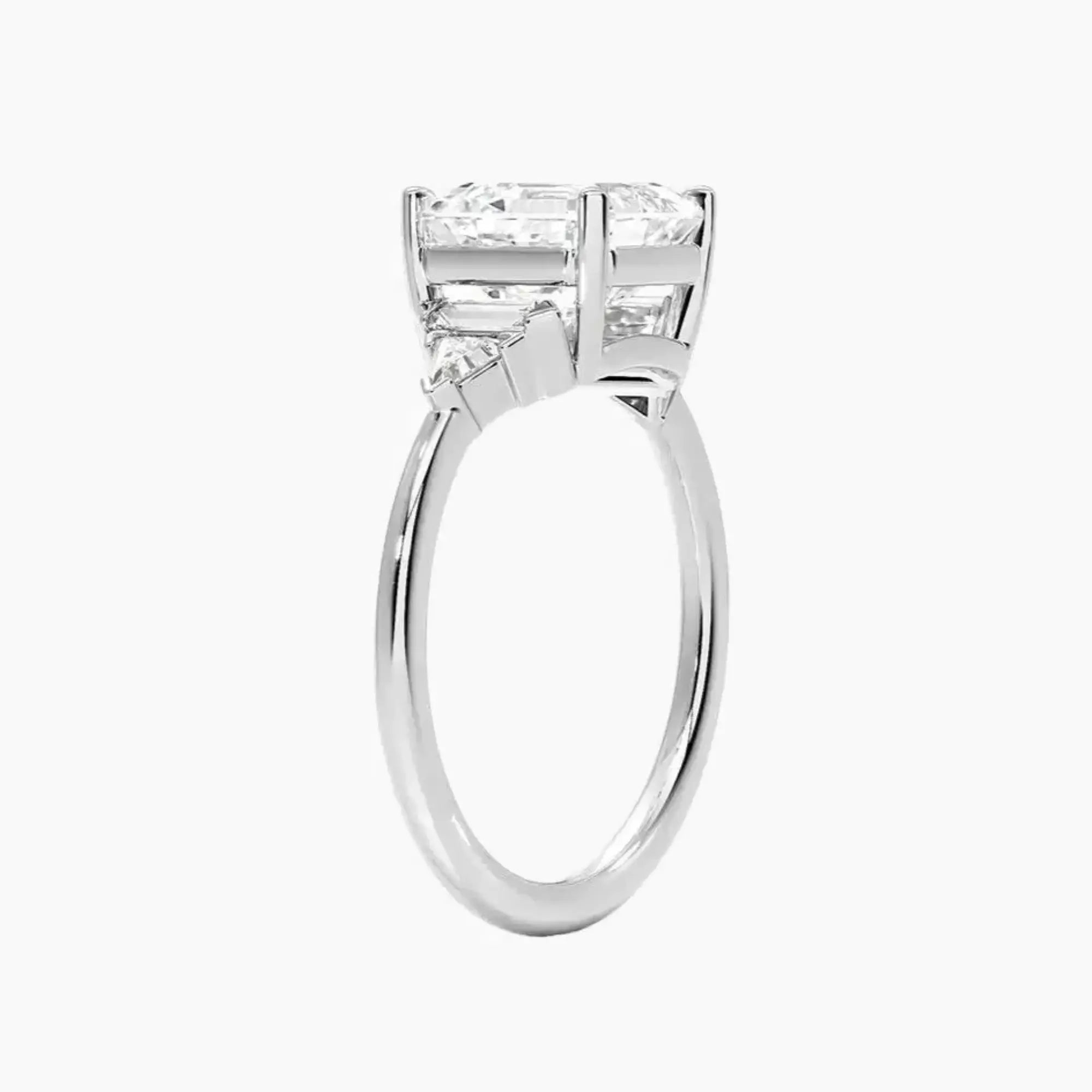 Honora Five Stone Asscher Designer 3 Carat Lab Grown Diamond Engagement Ring in 14K Yellow Gold