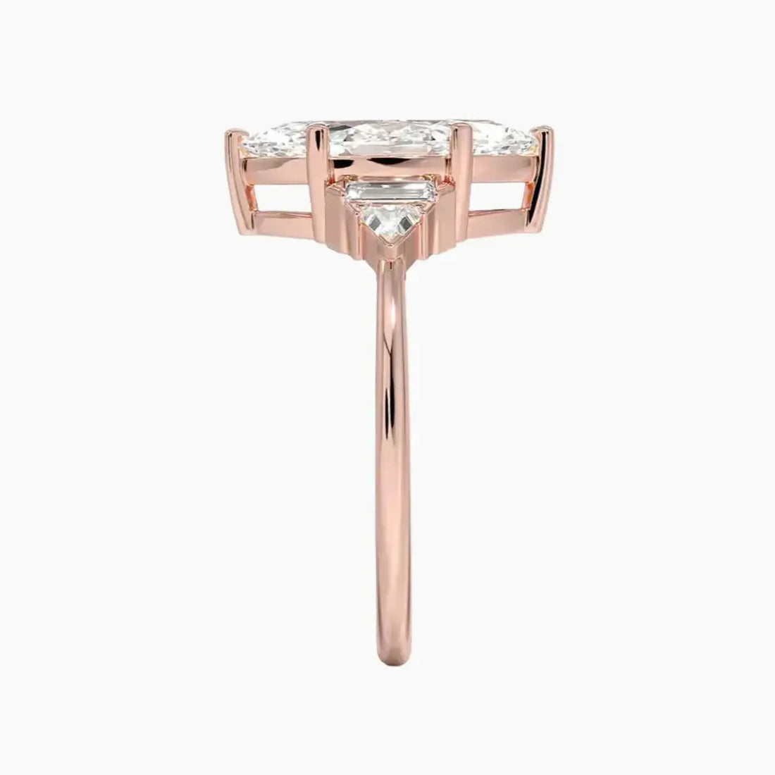 Honora Five Stone Marquise Designer 1.5 Carat Lab Grown Diamond Engagement Ring in 14K Yellow Gold