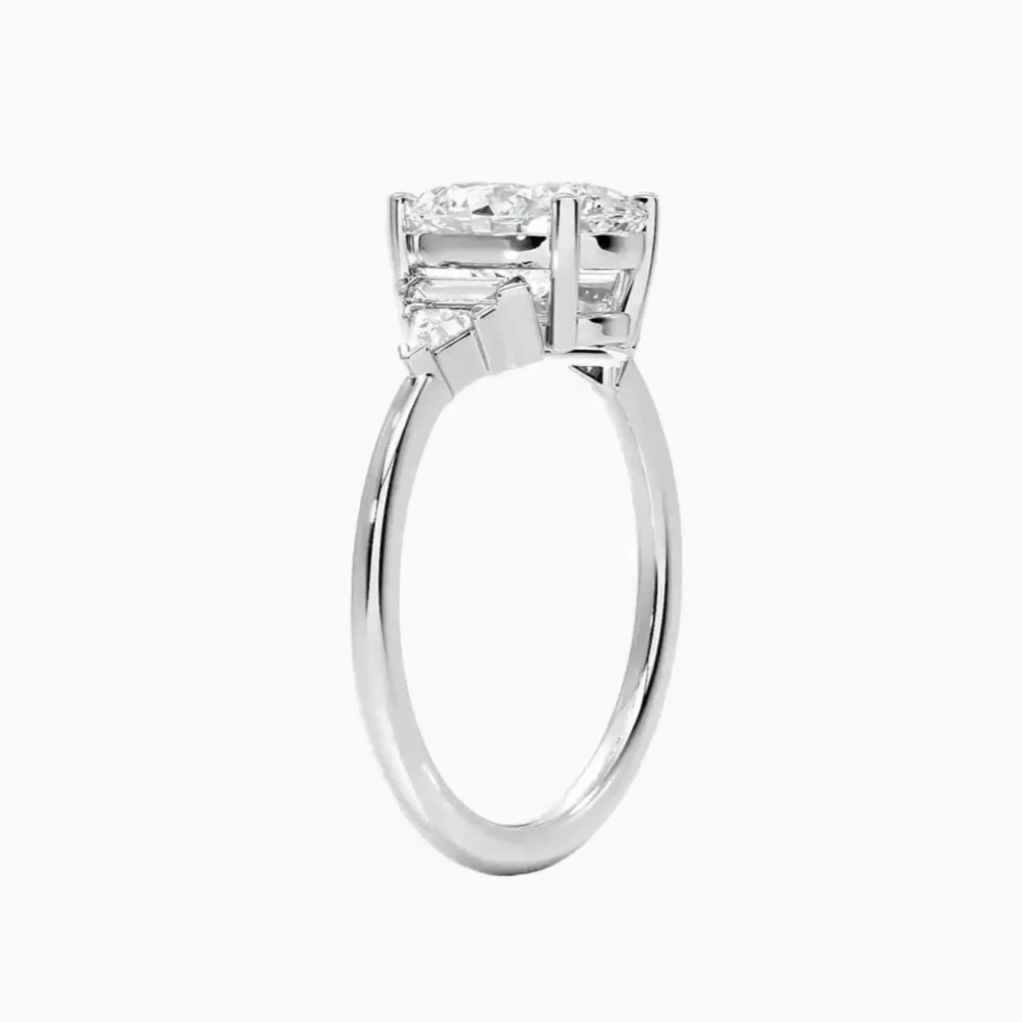 Honora Five Stone Oval Designer Diamond Ring Setting in 18K Yellow Gold