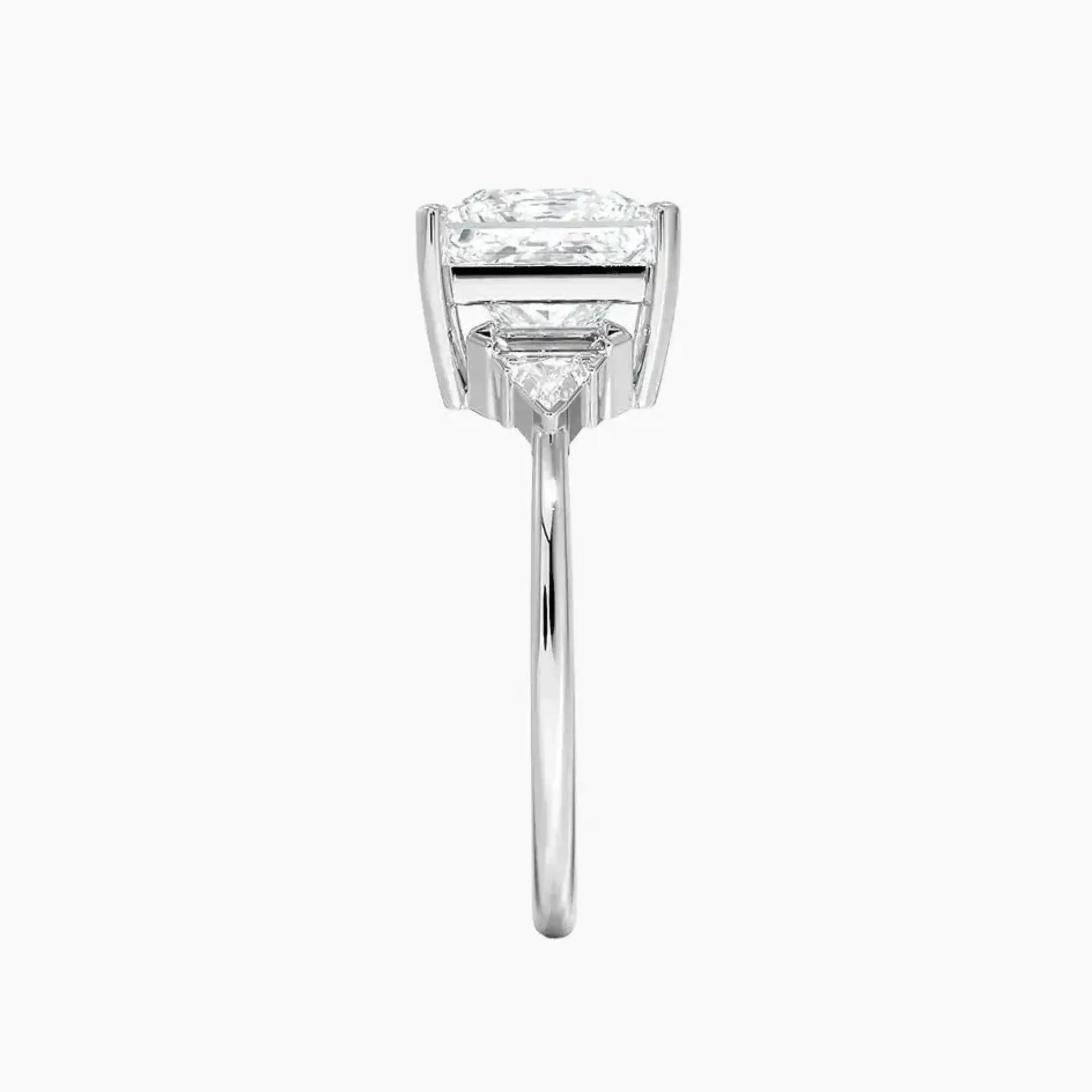 Honora Five Stone Princess Designer 2.5 Carat Lab Grown Diamond Engagement Ring in 14K Rose Gold