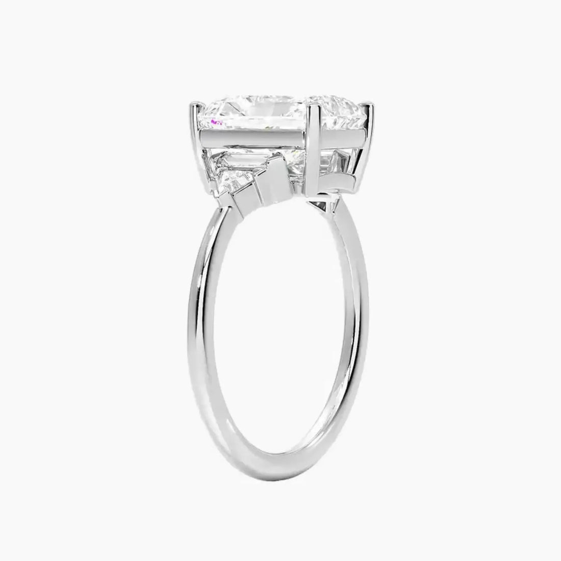 Honora Five Stone Radiant Designer Diamond Ring Setting in 14K Yellow Gold