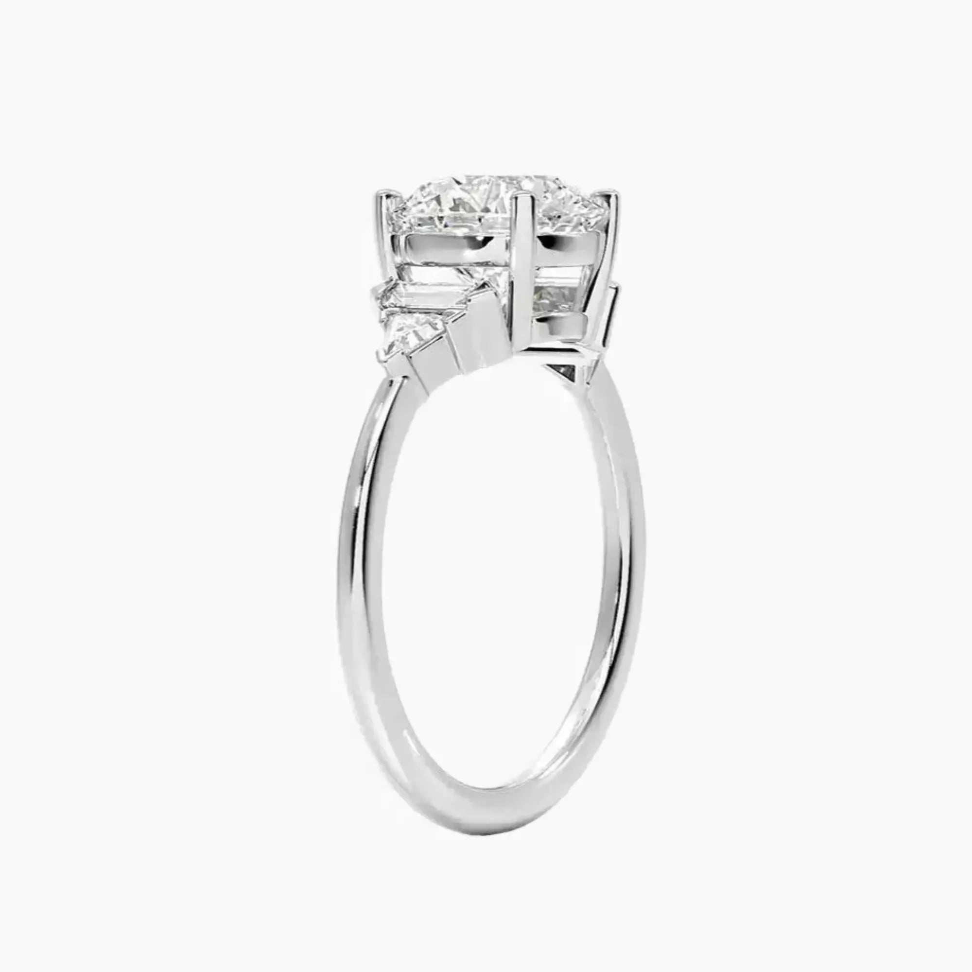 Honora Five Stone Round Designer 2.5 Carat Lab Grown Diamond Engagement Ring in 14K Yellow Gold