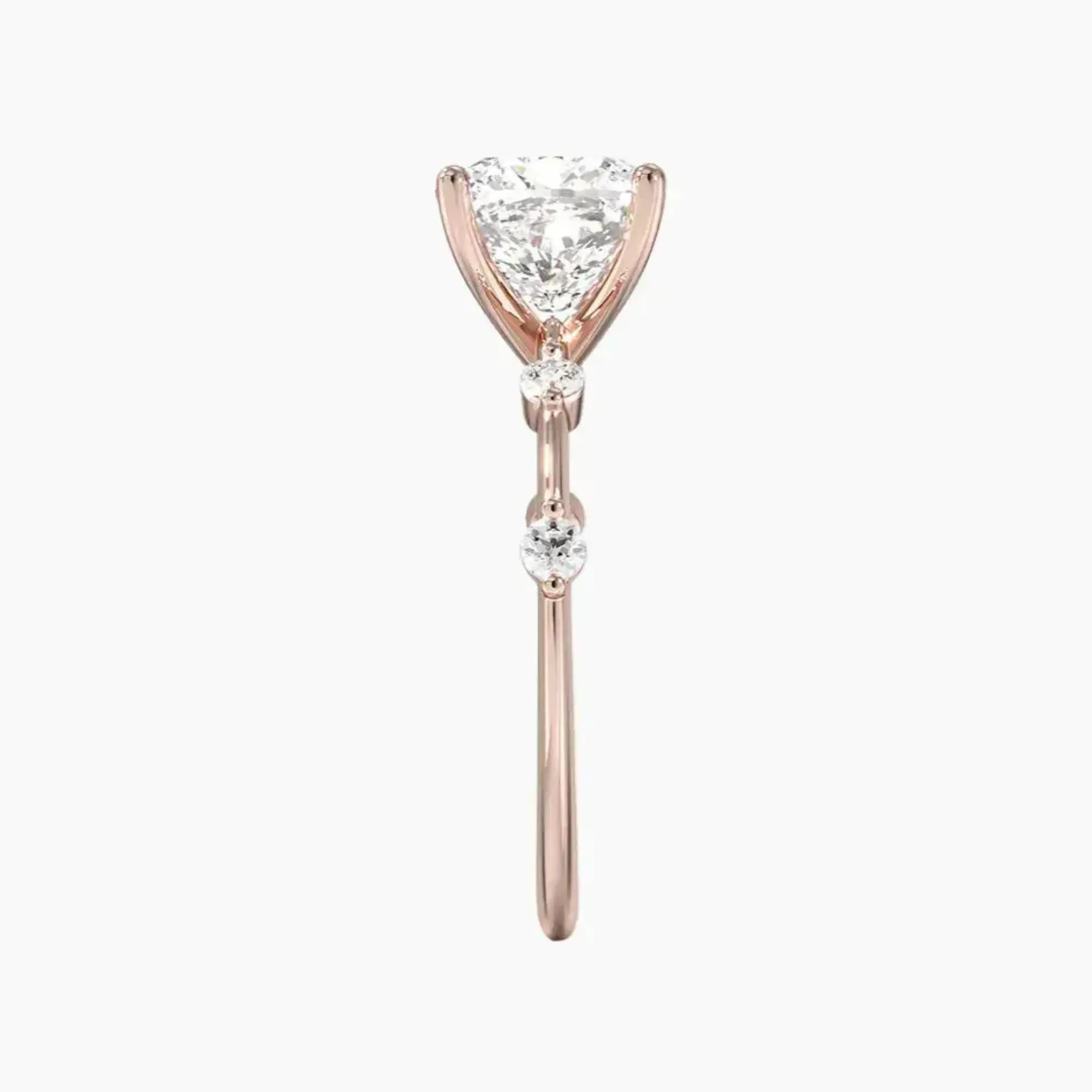 Sena Cushion Designer Diamond Ring Setting in 14K Yellow Gold