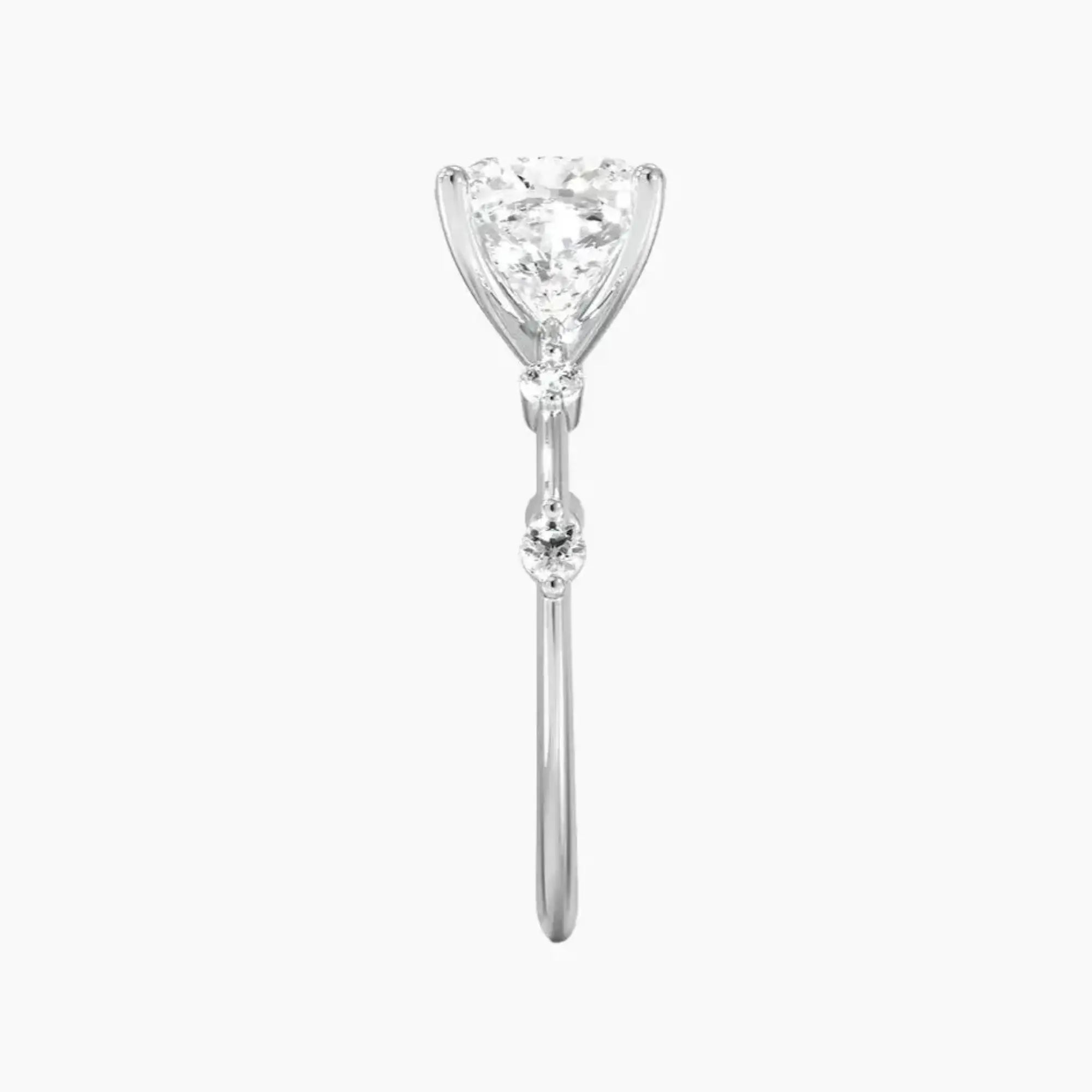 Sena Cushion Designer 1.5 Carat Lab Grown Diamond Engagement Ring in 18K Yellow Gold