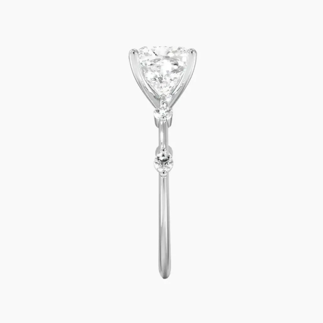Sena Cushion Designer 1.5 Carat Lab Grown Diamond Engagement Ring in 18K Yellow Gold