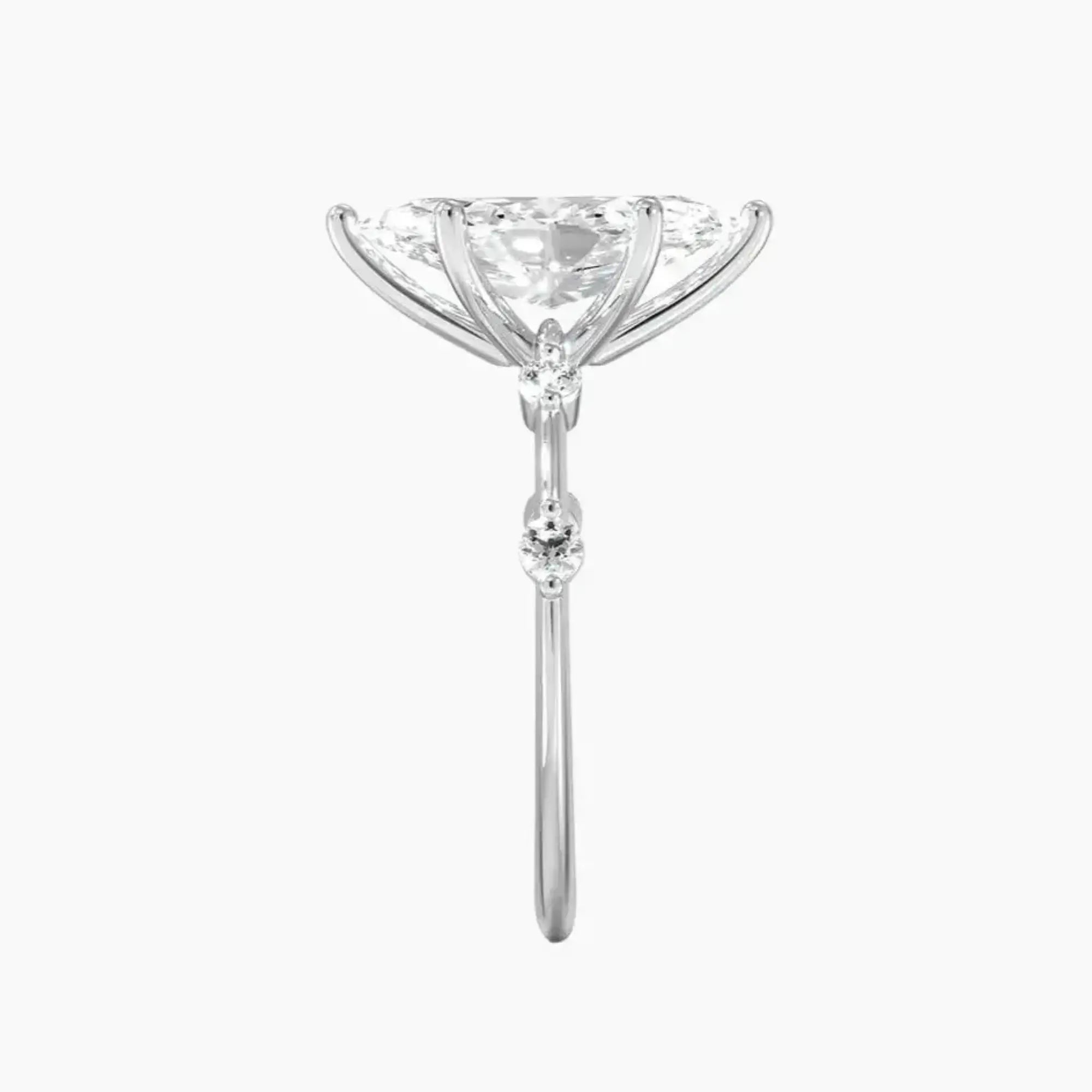 Sena Marquise Designer 1.5 Carat Lab Grown Diamond Engagement Ring in 18K Rose Gold