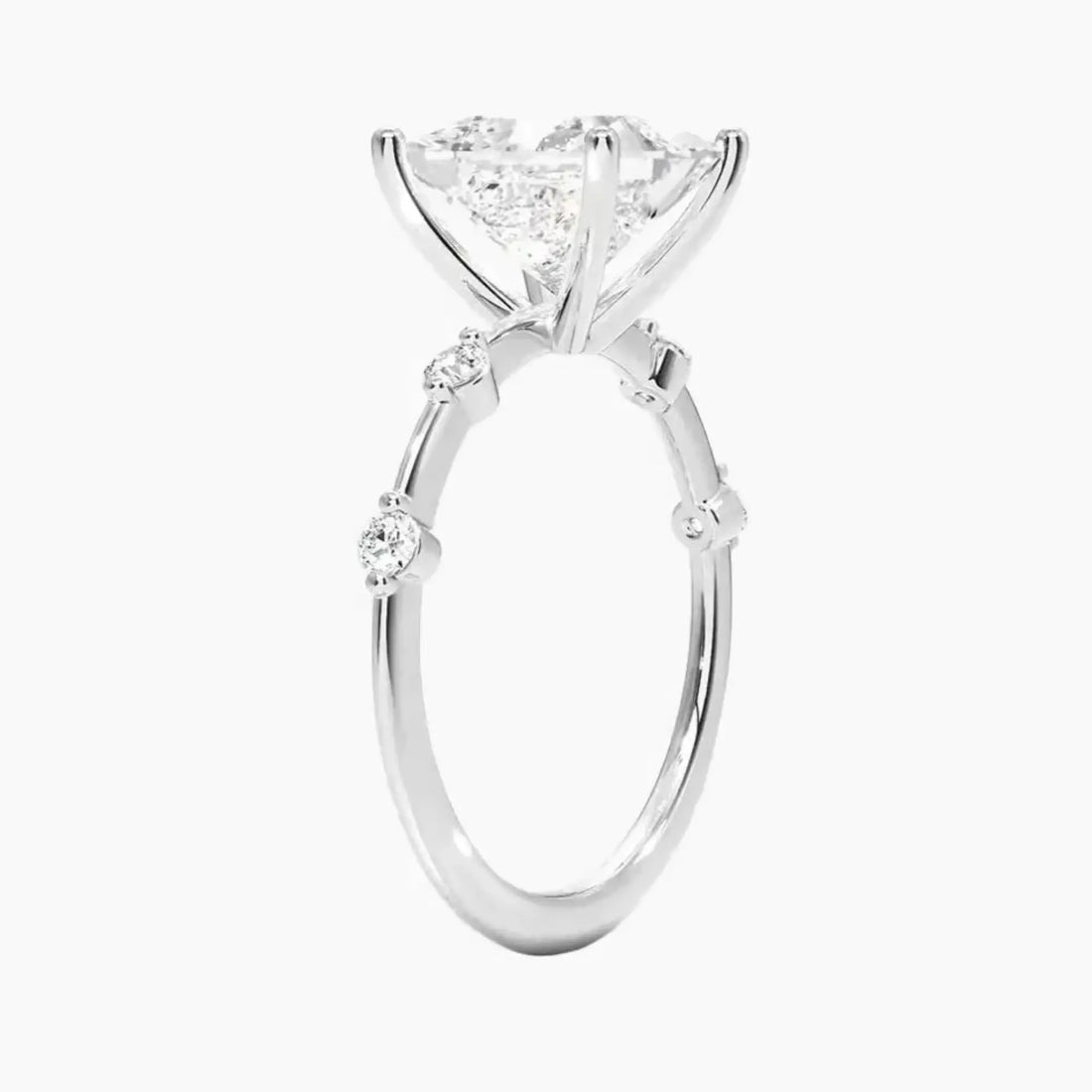 Sena Princess Designer 1.5 Carat Lab Grown Diamond Engagement Ring in 14K Rose Gold
