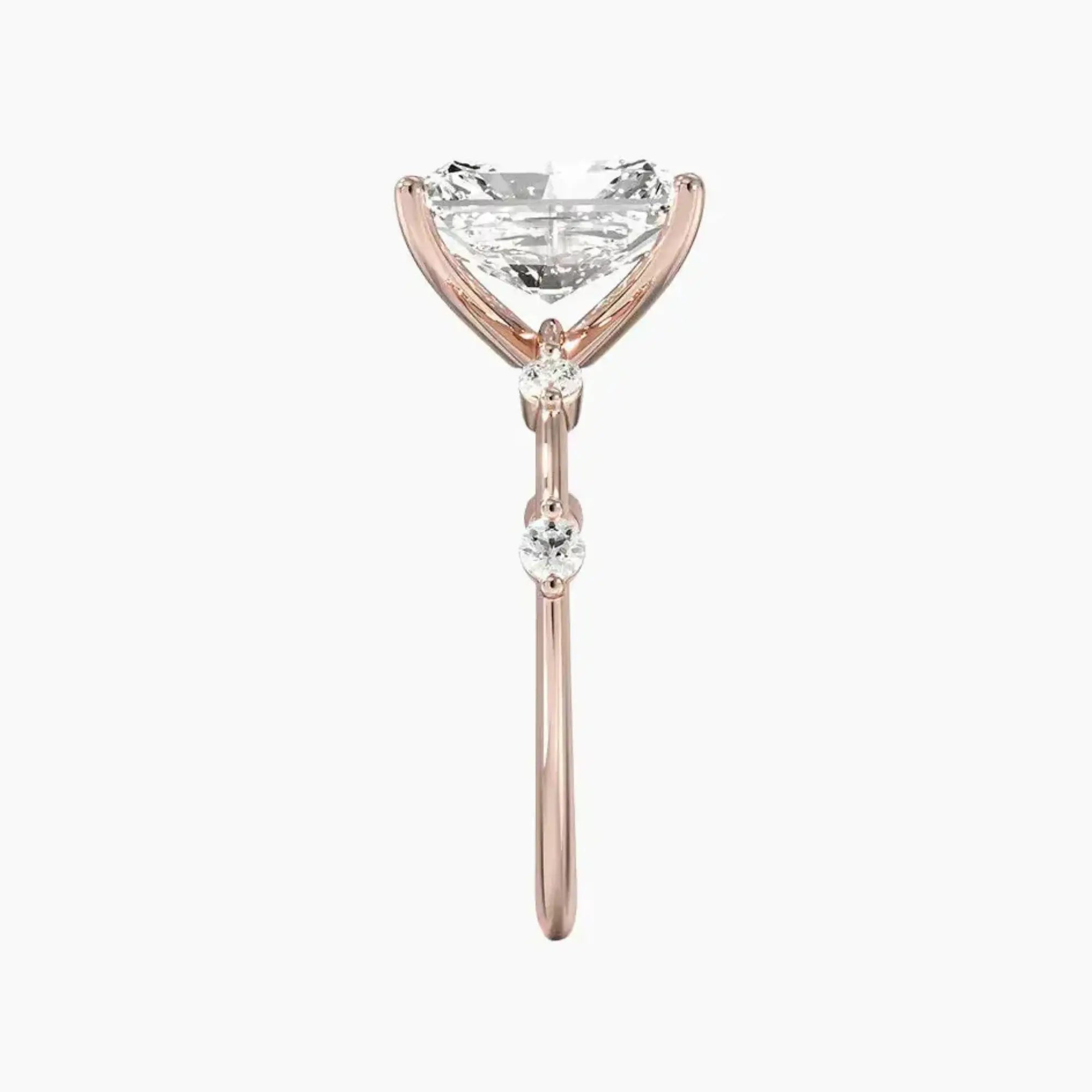 Sena Radiant Designer Diamond Ring Setting in 14K Yellow Gold