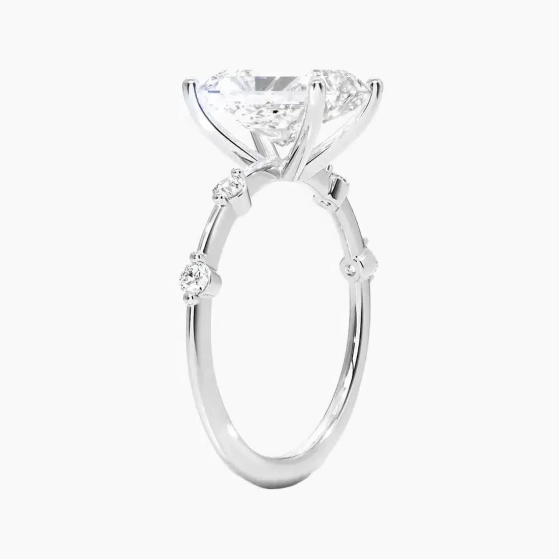Sena Radiant Designer Diamond Ring Setting in 14K Yellow Gold