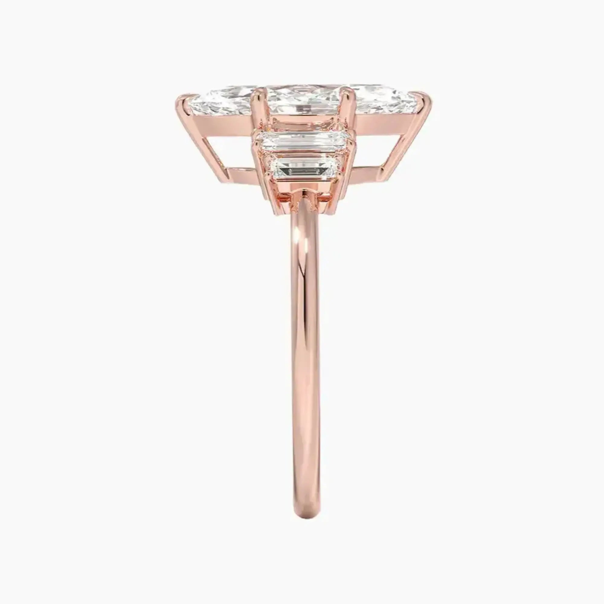Nerine Five Stone Marquise Designer 1.5 Carat Lab Grown Diamond Engagement Ring in 18K White Gold