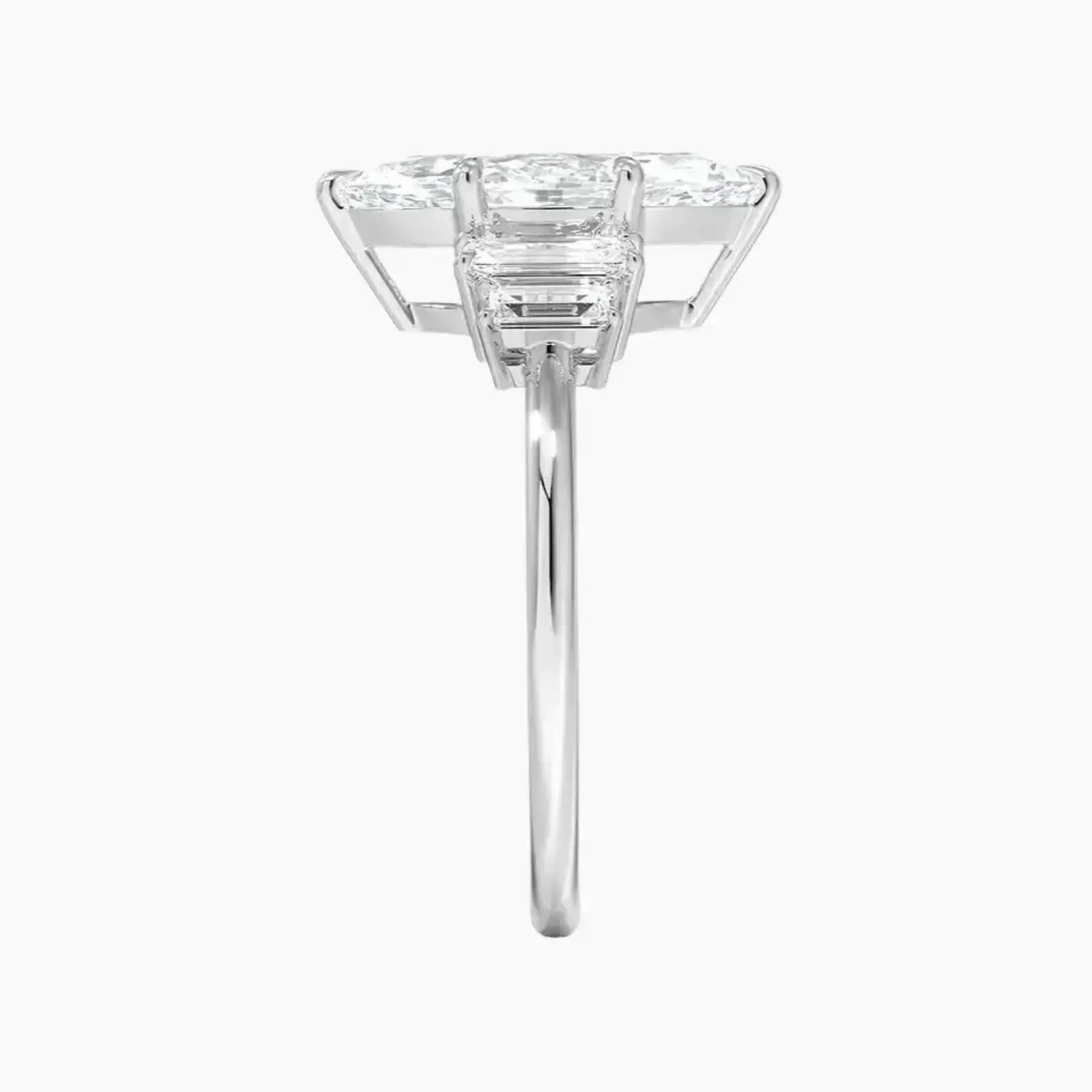 Nerine Five Stone Marquise Designer 2 Carat Lab Grown Diamond Engagement Ring in 18K Yellow Gold
