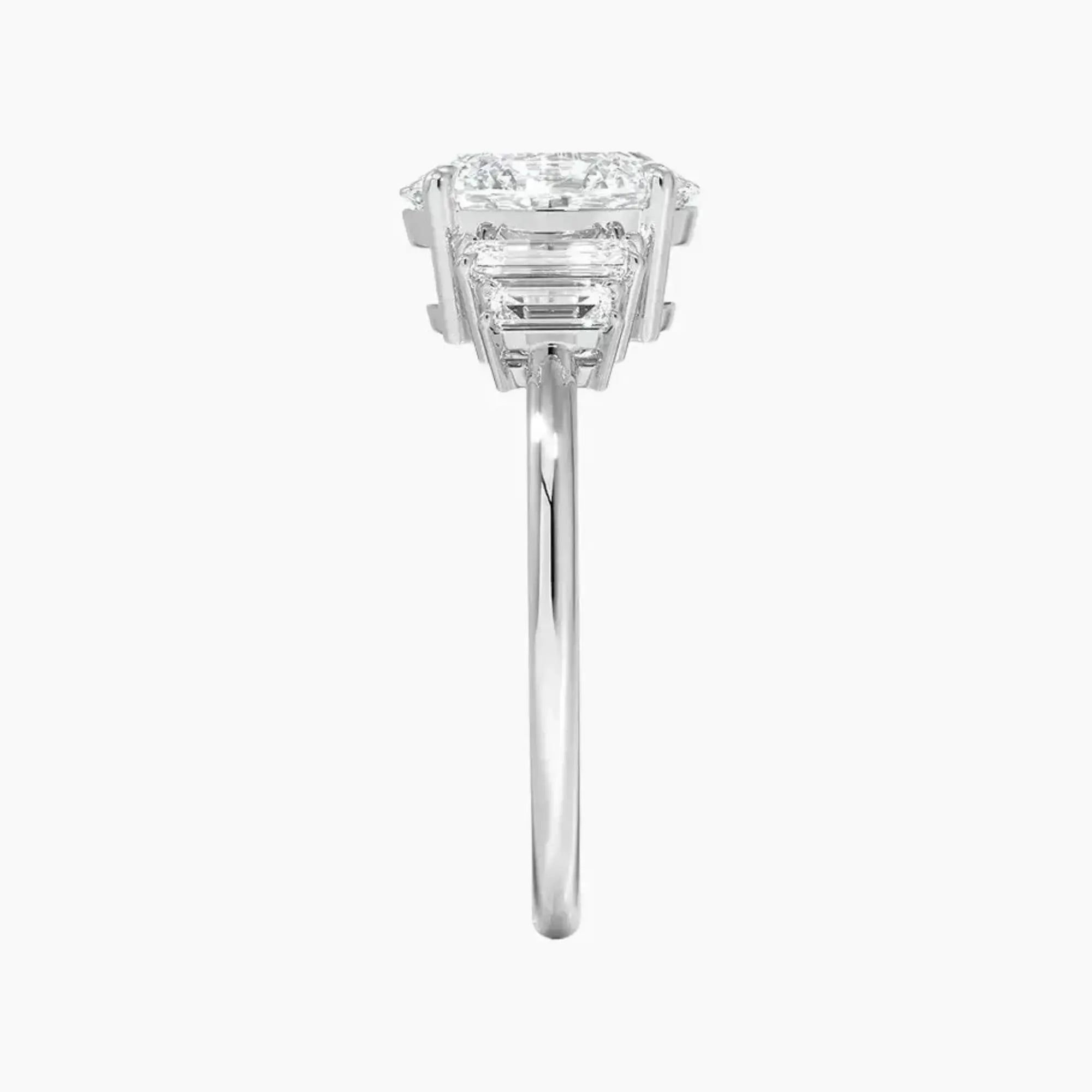 Nerine Five Stone Oval Designer Diamond Ring Setting in 14K Rose Gold