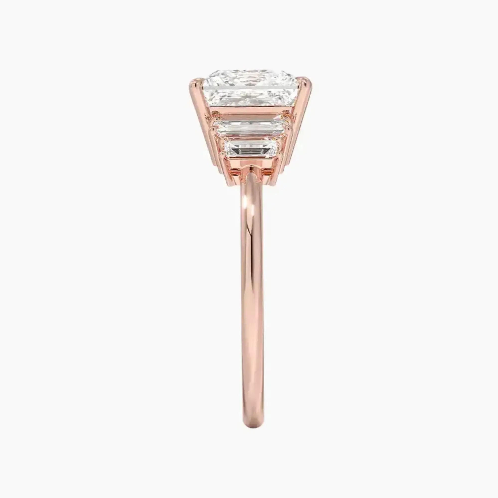 Nerine Five Stone Princess Designer 3 Carat Lab Grown Diamond Engagement Ring in 18K Yellow Gold