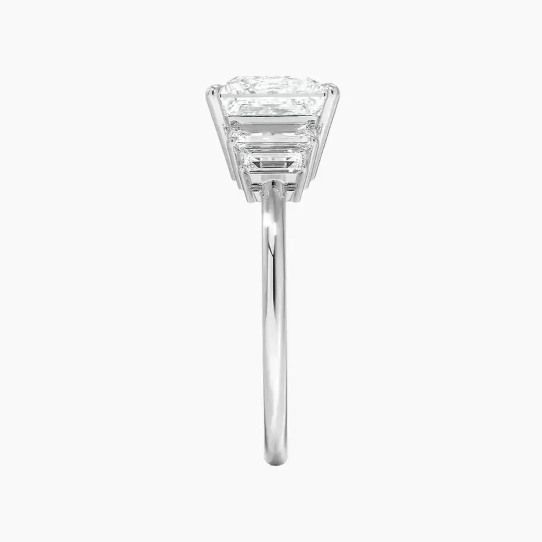 Nerine Five Stone Princess Designer 2 Carat Lab Grown Diamond Engagement Ring in 14K Yellow Gold