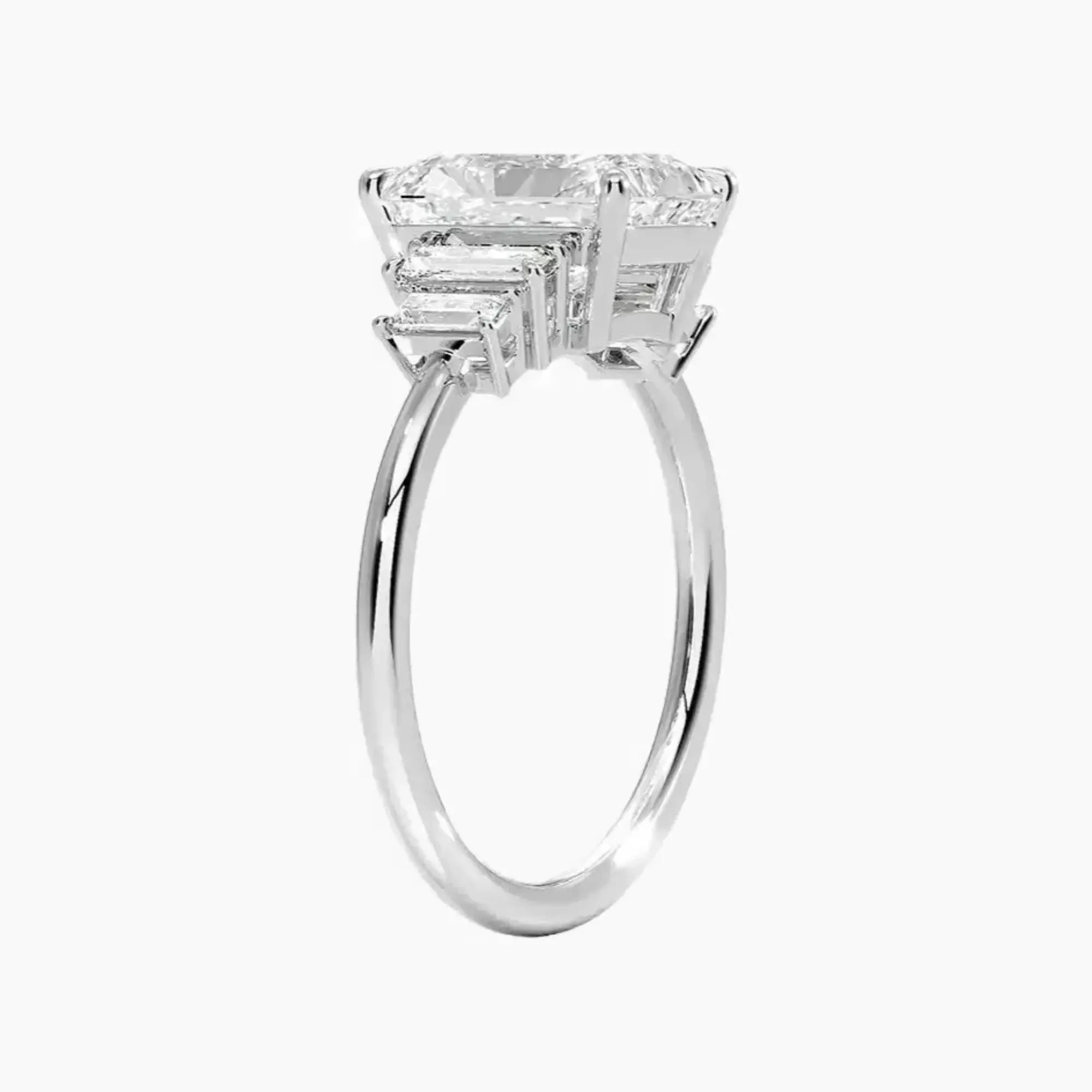Nerine Five Stone Radiant Designer 1 Carat Lab Grown Diamond Engagement Ring in 18K Rose Gold