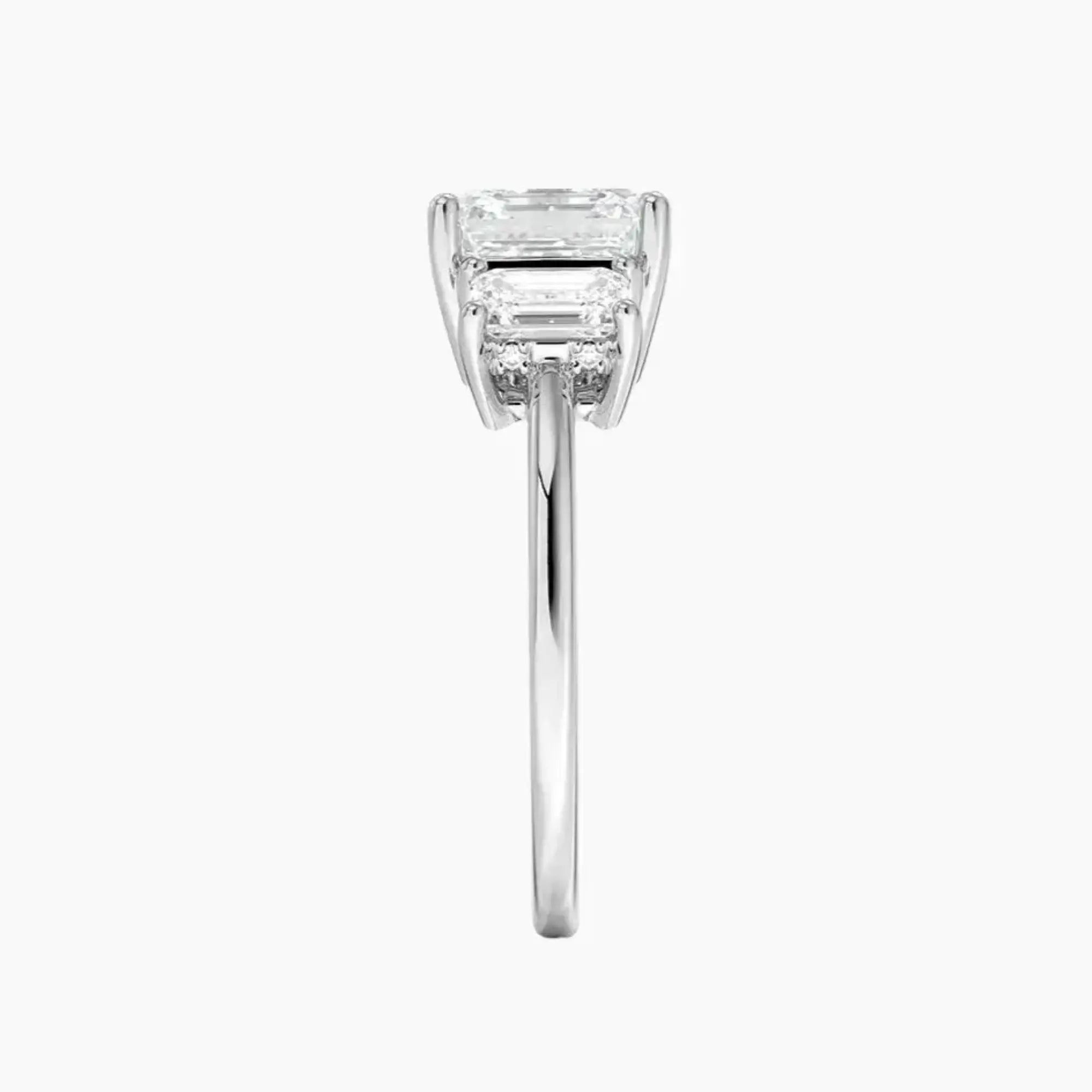 Aurelia Asscher Hidden Halo 1 Carat Lab Grown Diamond Engagement Ring in 14K Yellow Gold
