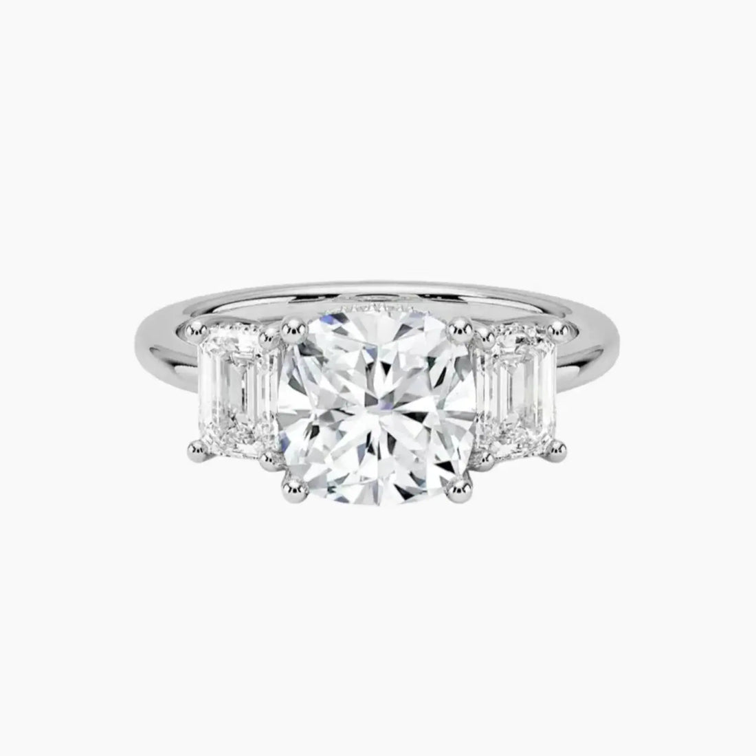 Aurelia Cushion Hidden Halo 1.5 Carat Lab Grown Diamond Engagement Ring in 14K Rose Gold