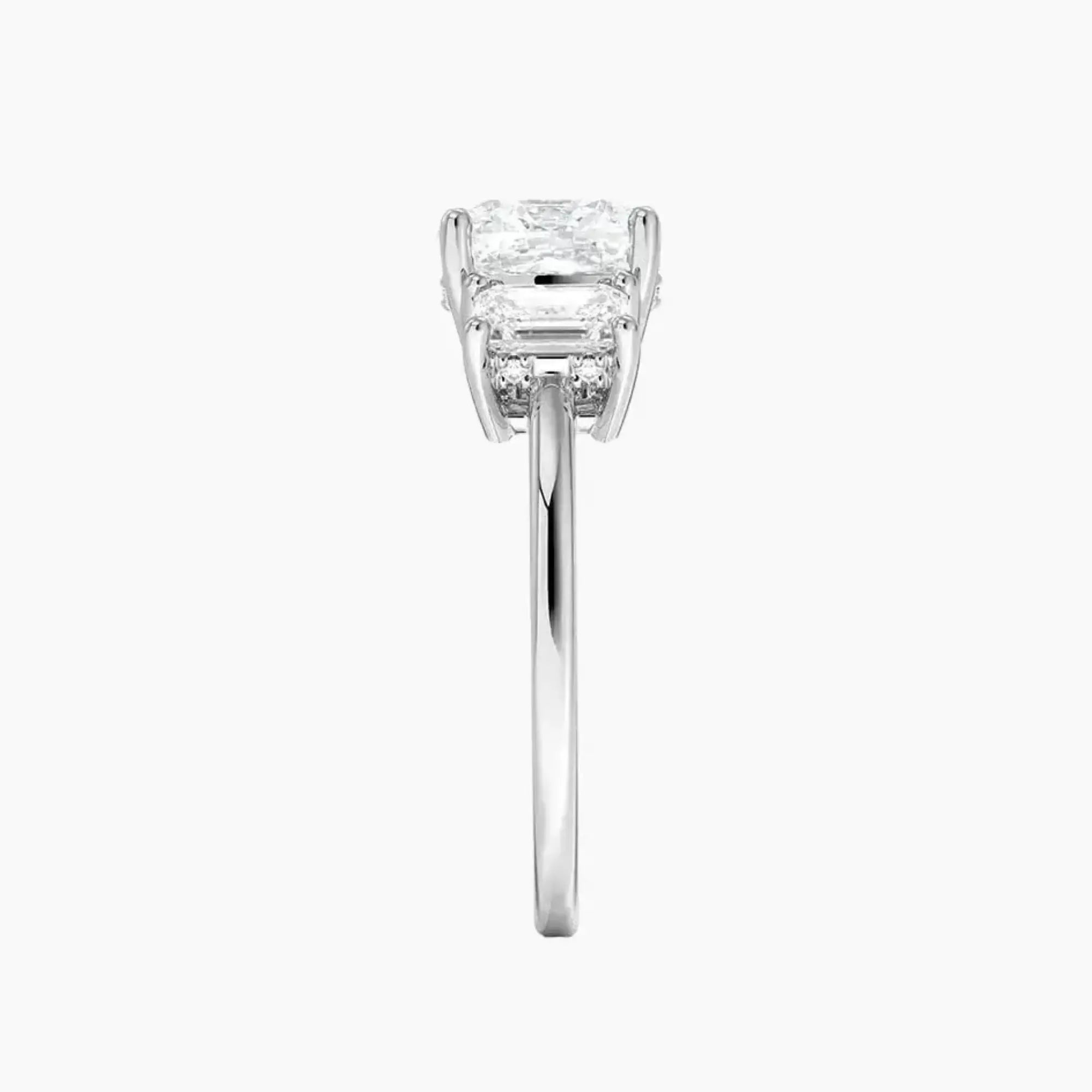 Aurelia Cushion Hidden Halo 2 Carat Lab Grown Diamond Engagement Ring in 14K Rose Gold