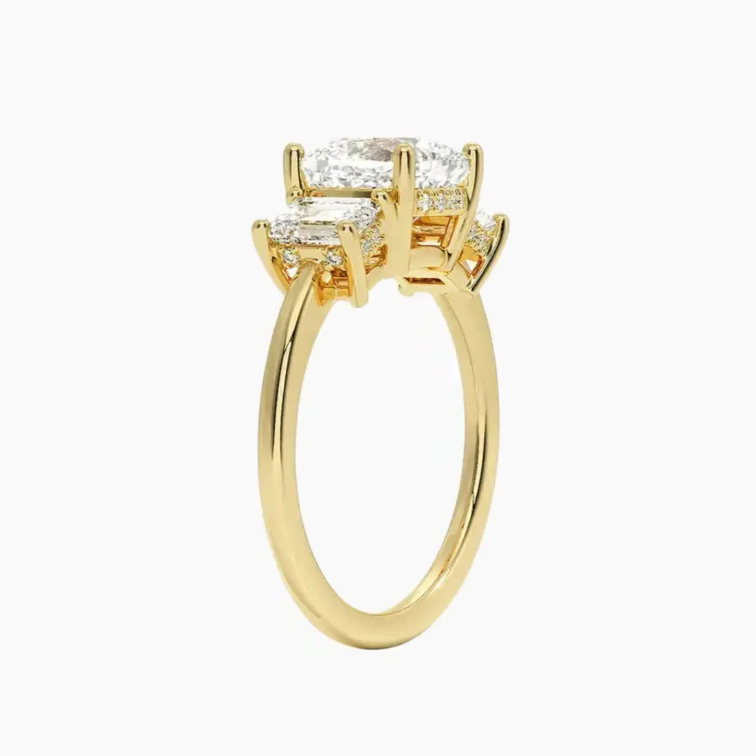 Aurelia Cushion Hidden Halo 1.5 Carat Lab Grown Diamond Engagement Ring in 18K Rose Gold
