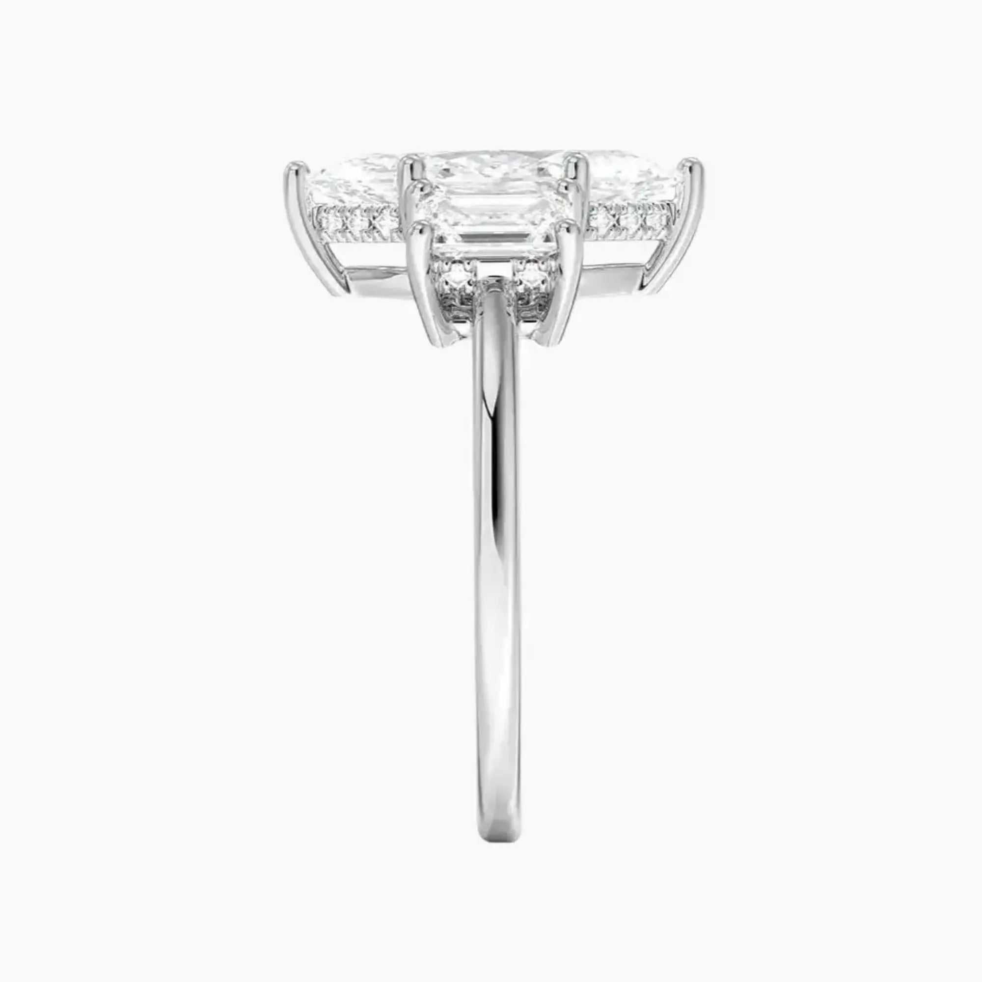 Aurelia Marquise Hidden Halo 2 Carat Lab Grown Diamond Engagement Ring in 18K Yellow Gold