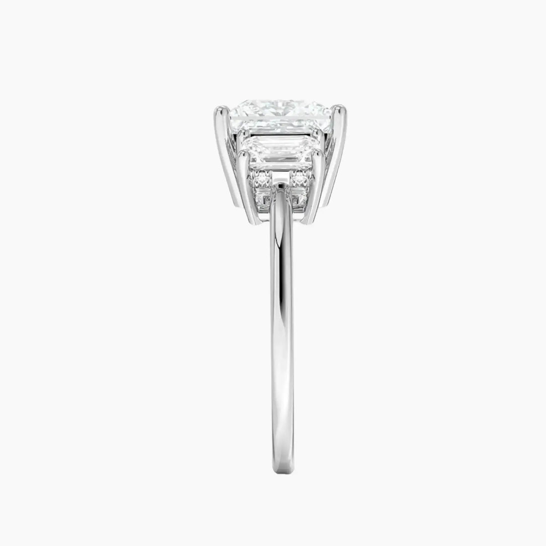 Aurelia Princess Hidden Halo 2.5 Carat Lab Grown Diamond Engagement Ring in 18K Rose Gold