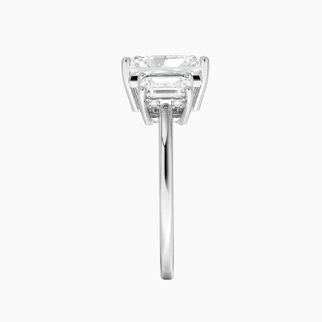 Aurelia Radiant Hidden Halo 1 Carat Lab Grown Diamond Engagement Ring in 14K Rose Gold