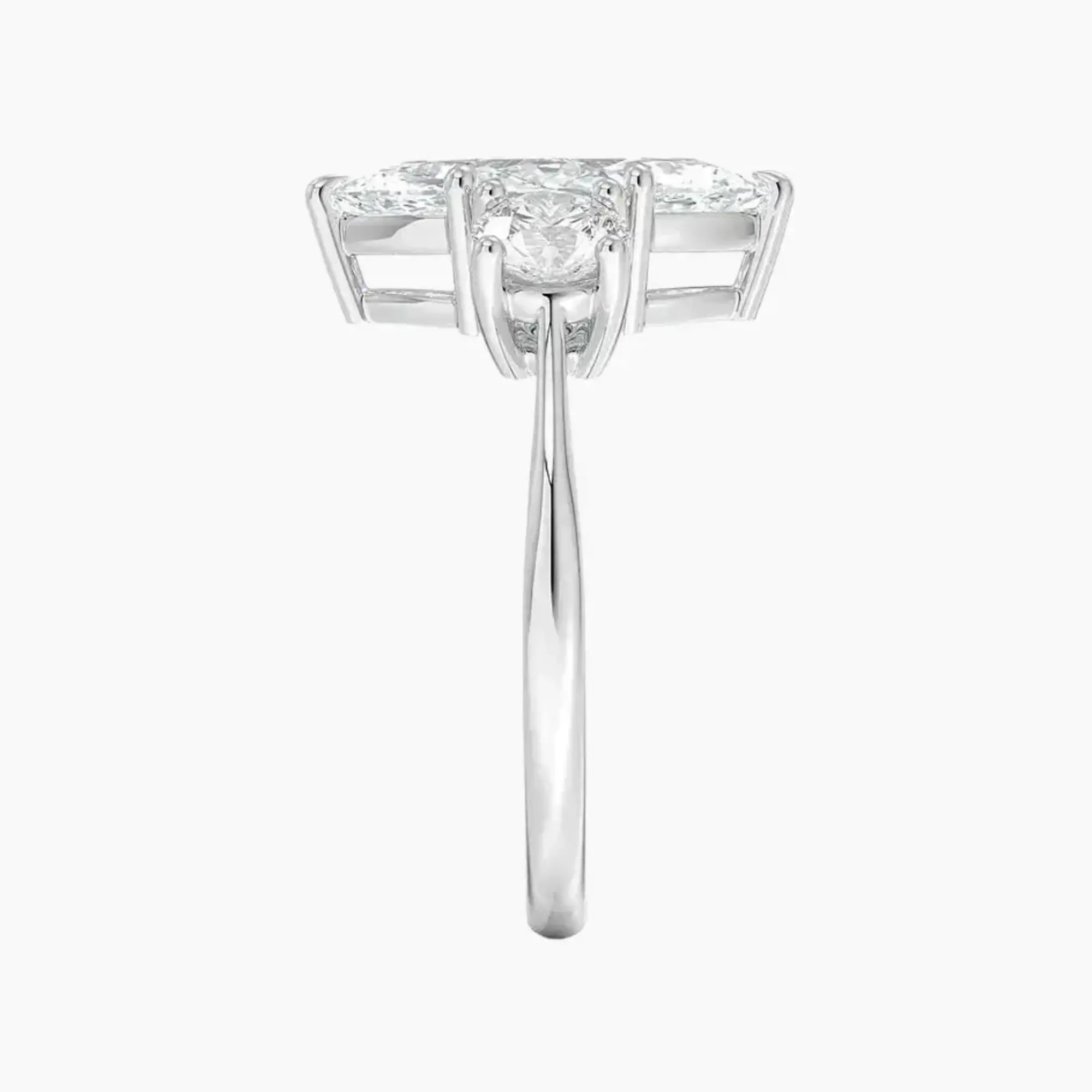 Seraphina Marquise Three Stone 1.5 Carat Lab Grown Diamond Engagement Ring in 18K Yellow Gold