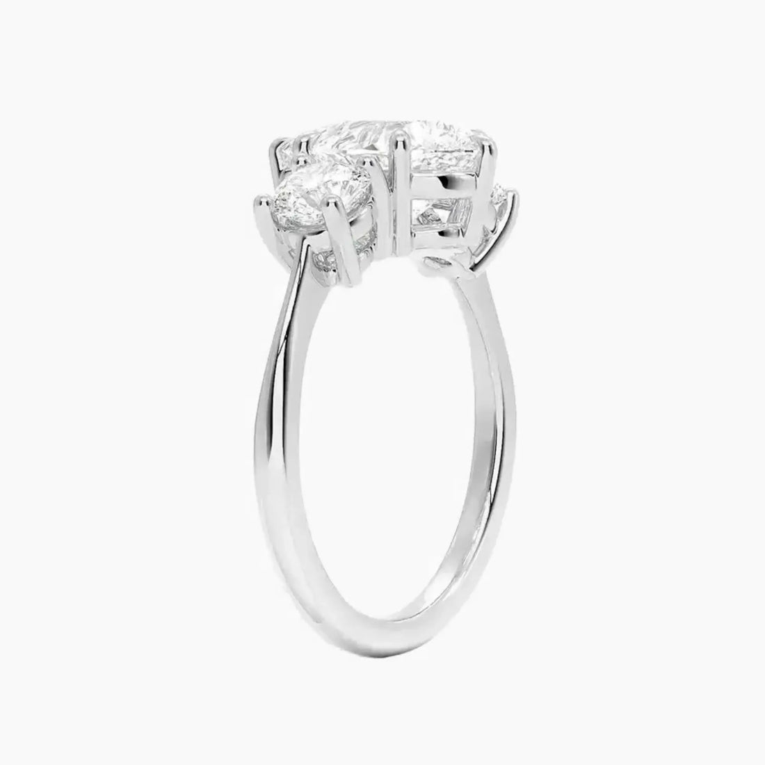 Seraphina Pear Three Stone 1.5 Carat Lab Grown Diamond Engagement Ring in 14K Rose Gold