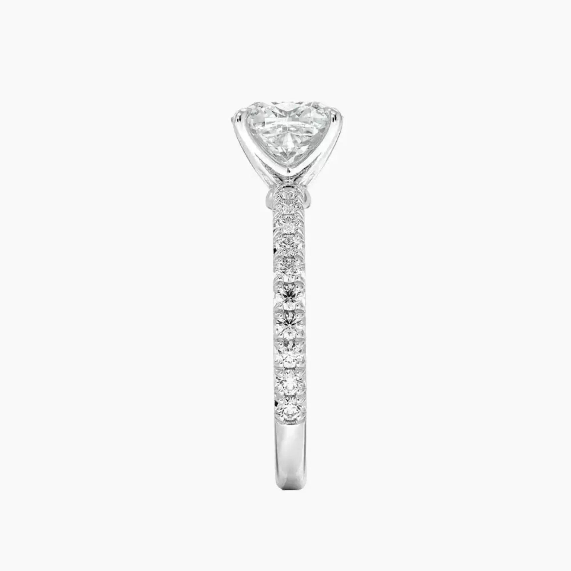 Irina Cushion Solitaire 1 Carat Lab Grown Diamond Engagement Ring in 18K Rose Gold