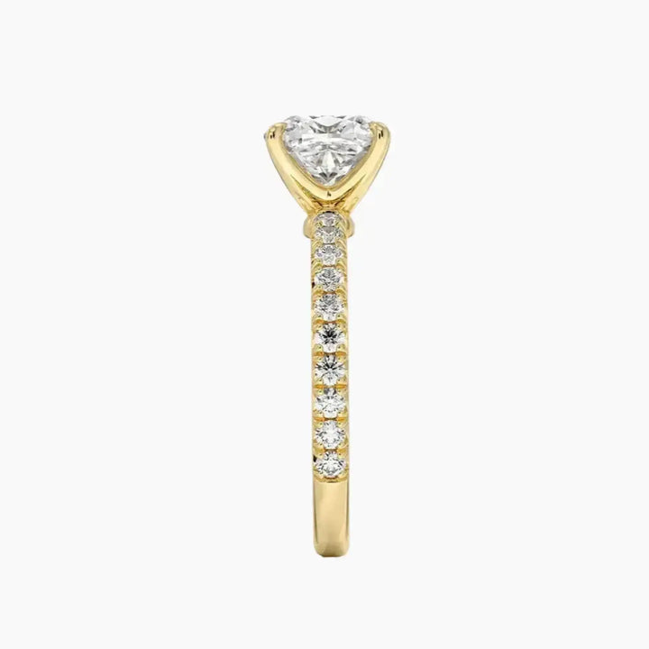 Irina Cushion Solitaire 1.5 Carat Lab Grown Diamond Engagement Ring in 14K Rose Gold