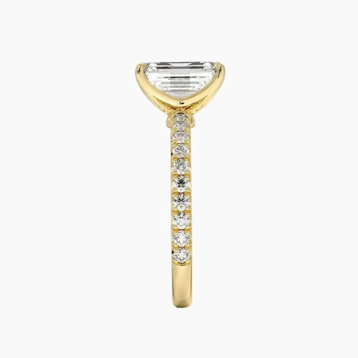 Irina Emerald Solitaire 1.5 Carat Lab Grown Diamond Engagement Ring in 14K Rose Gold