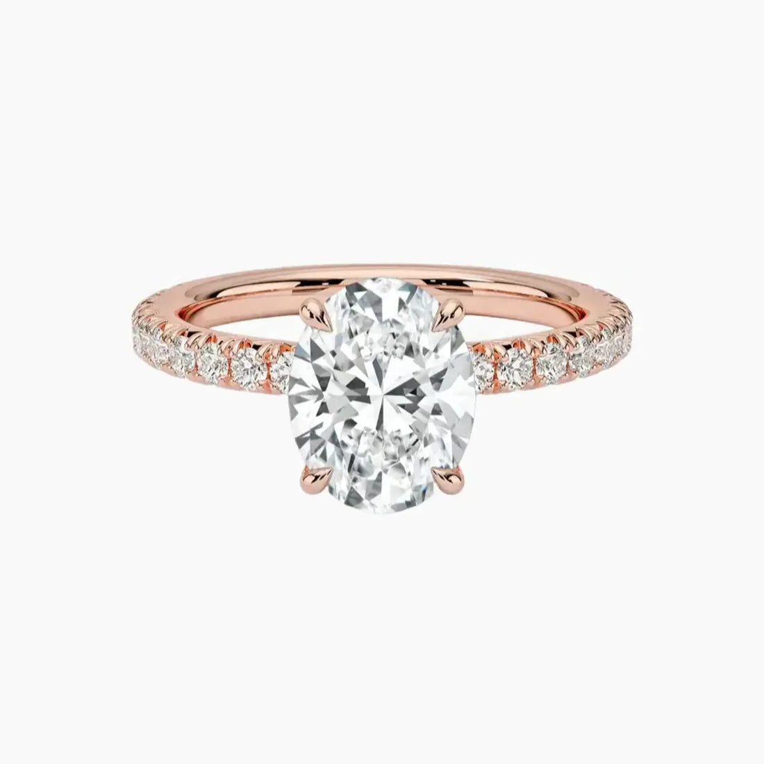 Irina Oval Solitaire 1.5 Carat Lab Grown Diamond Engagement Ring in 14K Yellow Gold