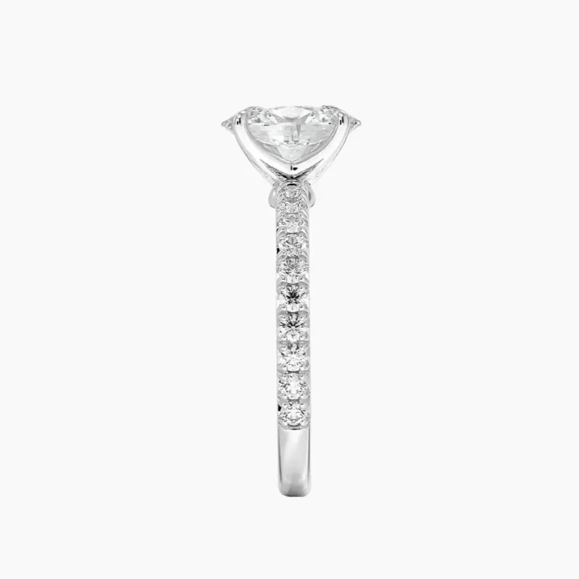 Irina Oval Solitaire 3 Carat Lab Grown Diamond Engagement Ring in 18K Yellow Gold