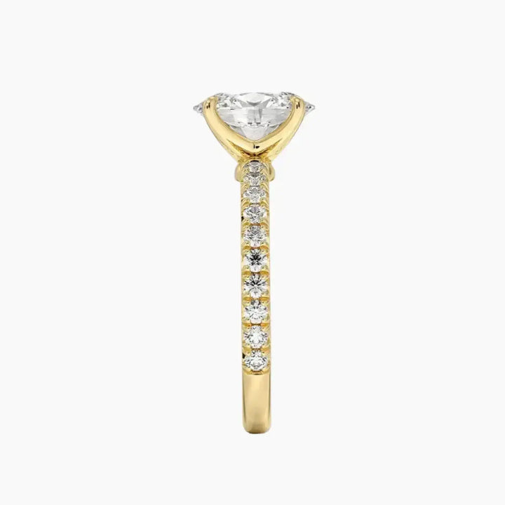 Irina Oval Solitaire 1 Carat Lab Grown Diamond Engagement Ring in 18K Rose Gold