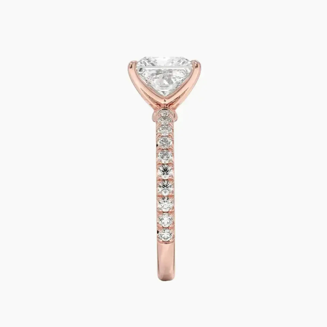 Irina Princess Solitaire 2 Carat Lab Grown Diamond Engagement Ring in 14K Yellow Gold