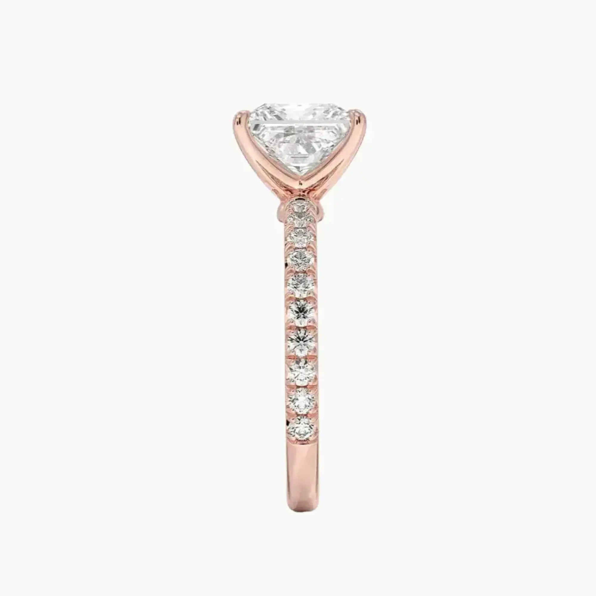 Irina Princess Solitaire 1.5 Carat Lab Grown Diamond Engagement Ring in 14K White Gold