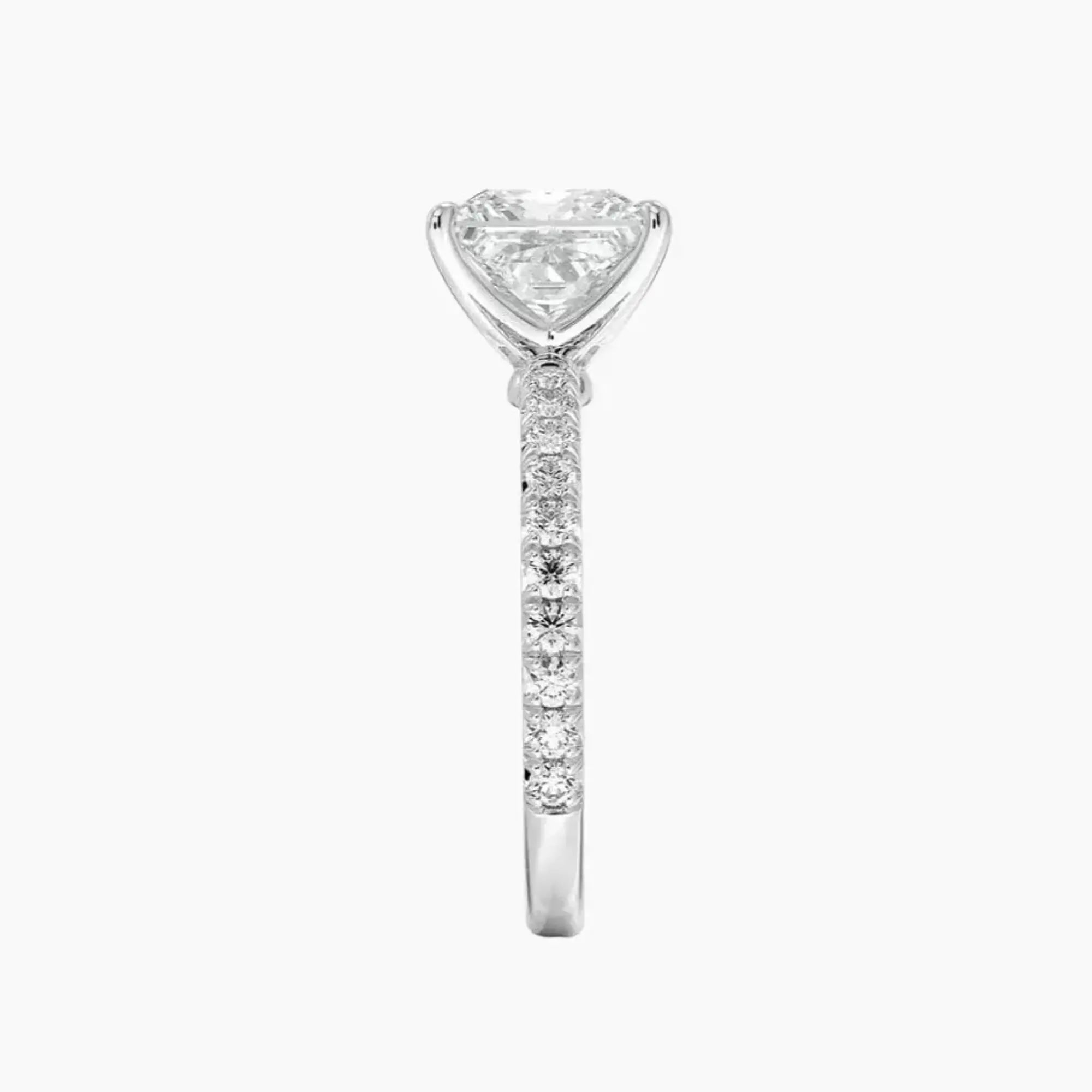 Irina Princess Solitaire 1.5 Carat Lab Grown Diamond Engagement Ring in 18K White Gold