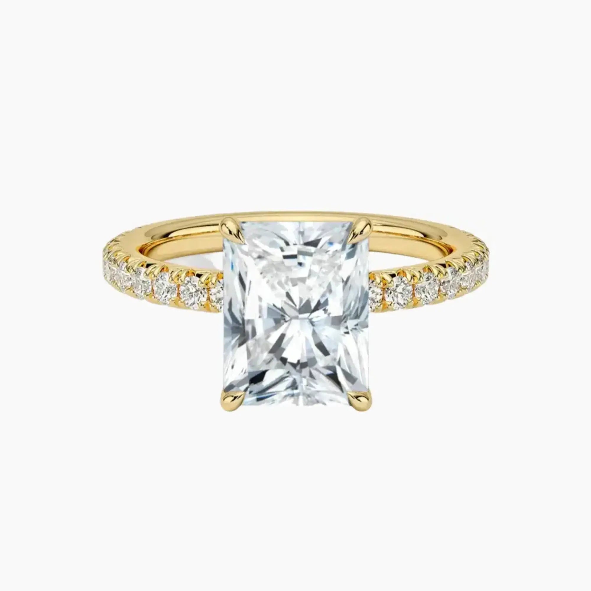 Irina Radiant Solitaire 1 Carat Lab Grown Diamond Engagement Ring in 18K Rose Gold