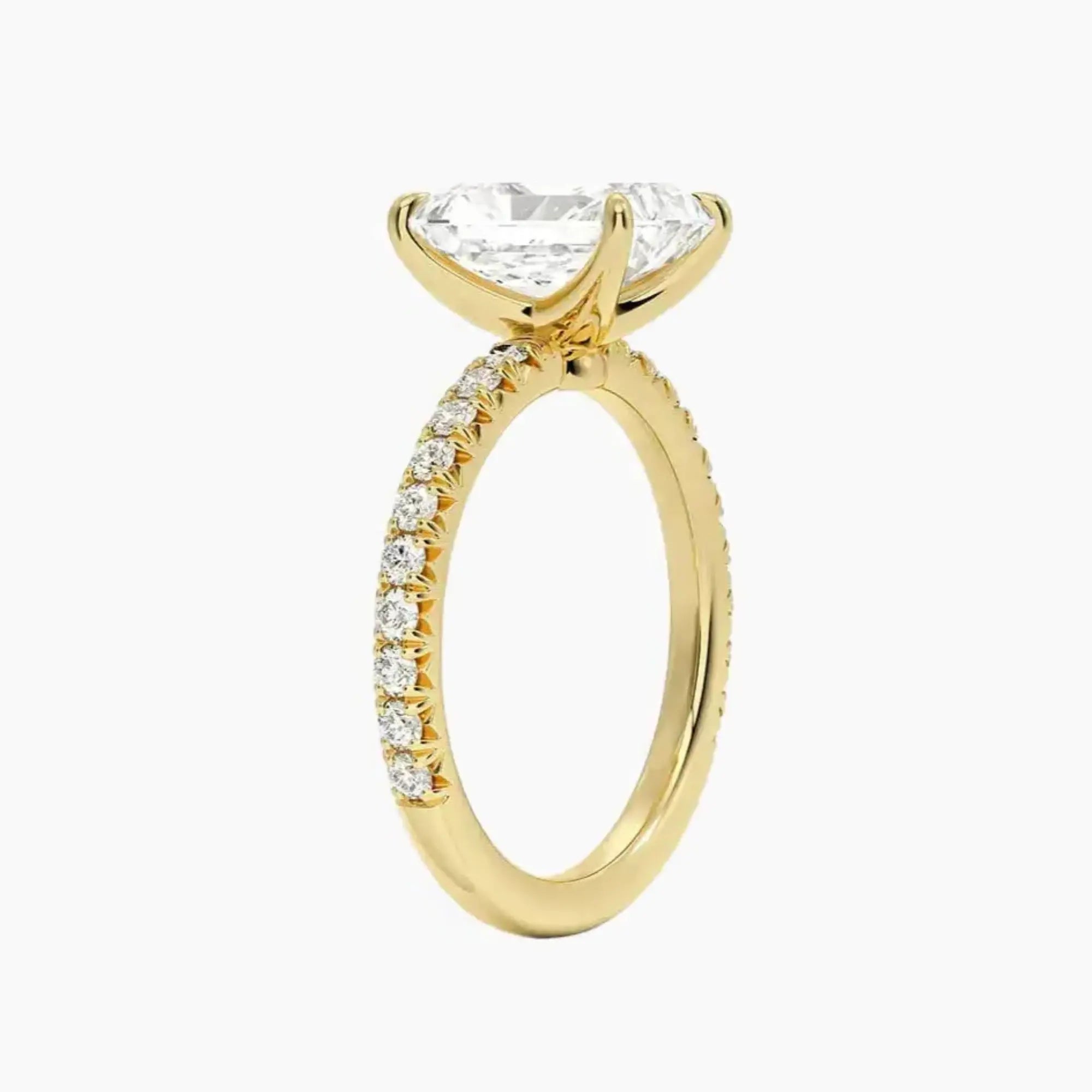 Irina Radiant Solitaire 1 Carat Lab Grown Diamond Engagement Ring in 18K Rose Gold