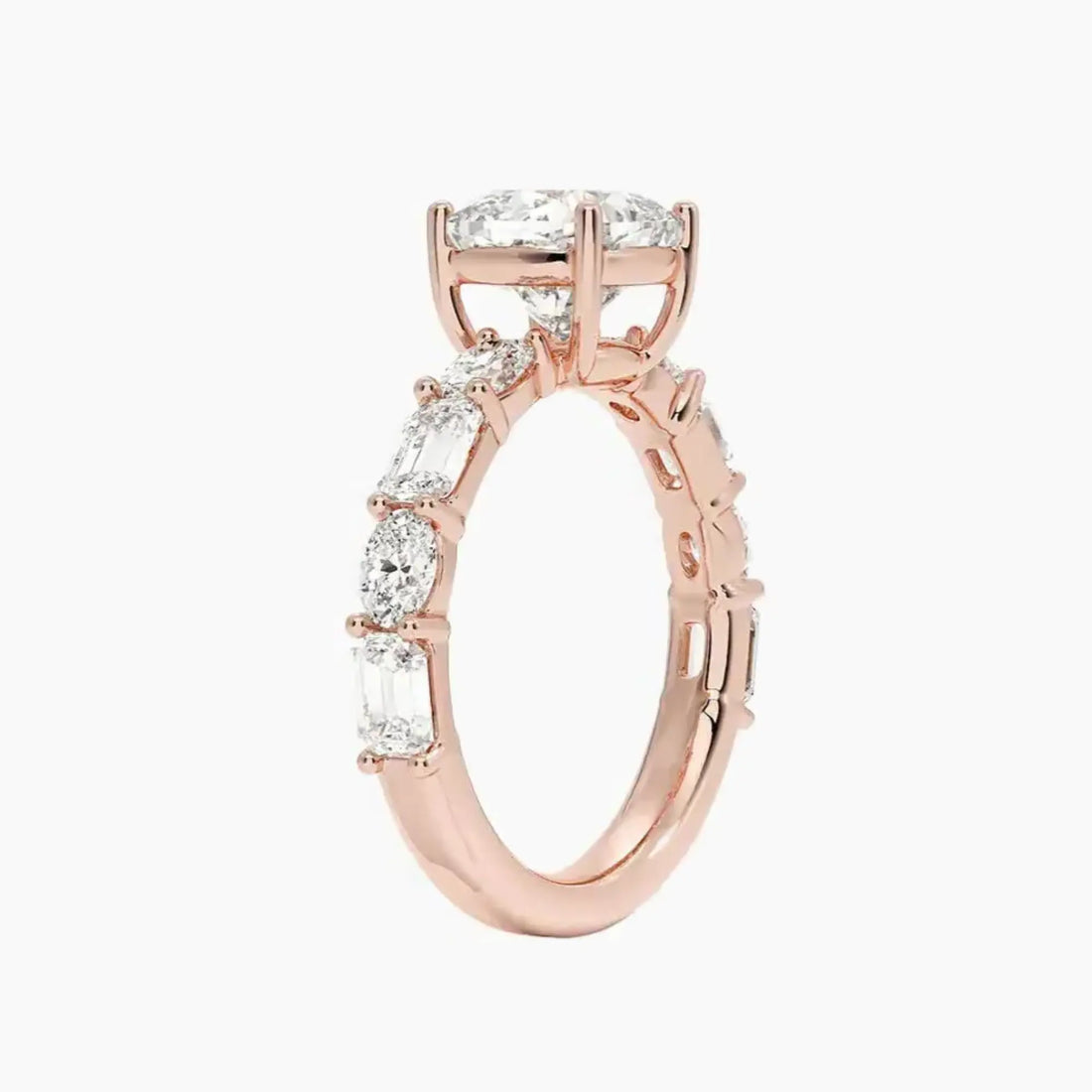 Ariadne Cushion Designer 1 Carat Lab Grown Diamond Engagement Ring in 18K White Gold