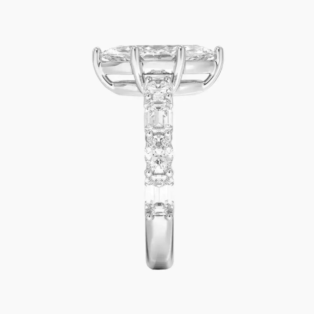 Ariadne Marquise Designer 2 Carat Lab Grown Diamond Engagement Ring in 18K Yellow Gold