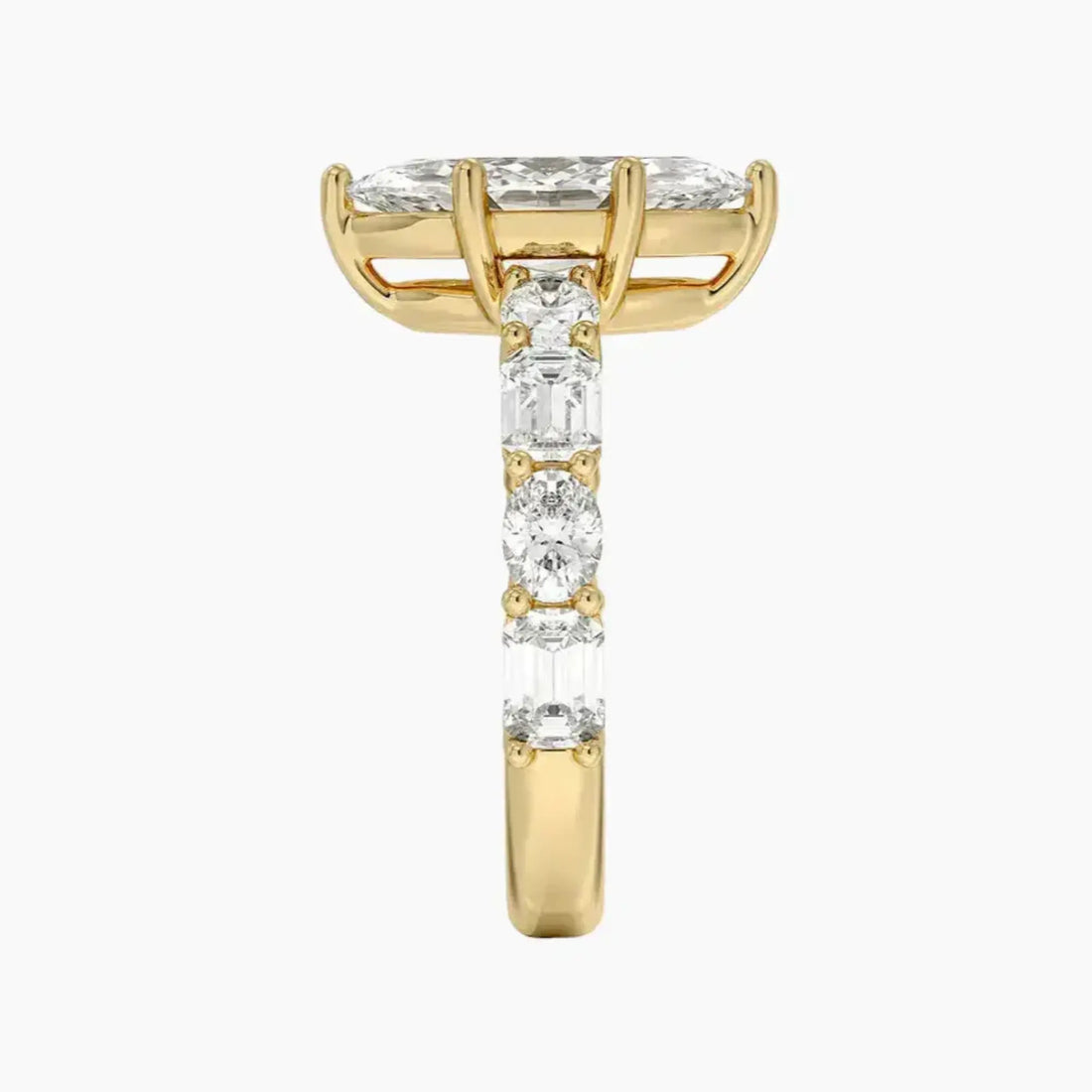 Ariadne Marquise Designer 1.5 Carat Lab Grown Diamond Engagement Ring in 14K Rose Gold