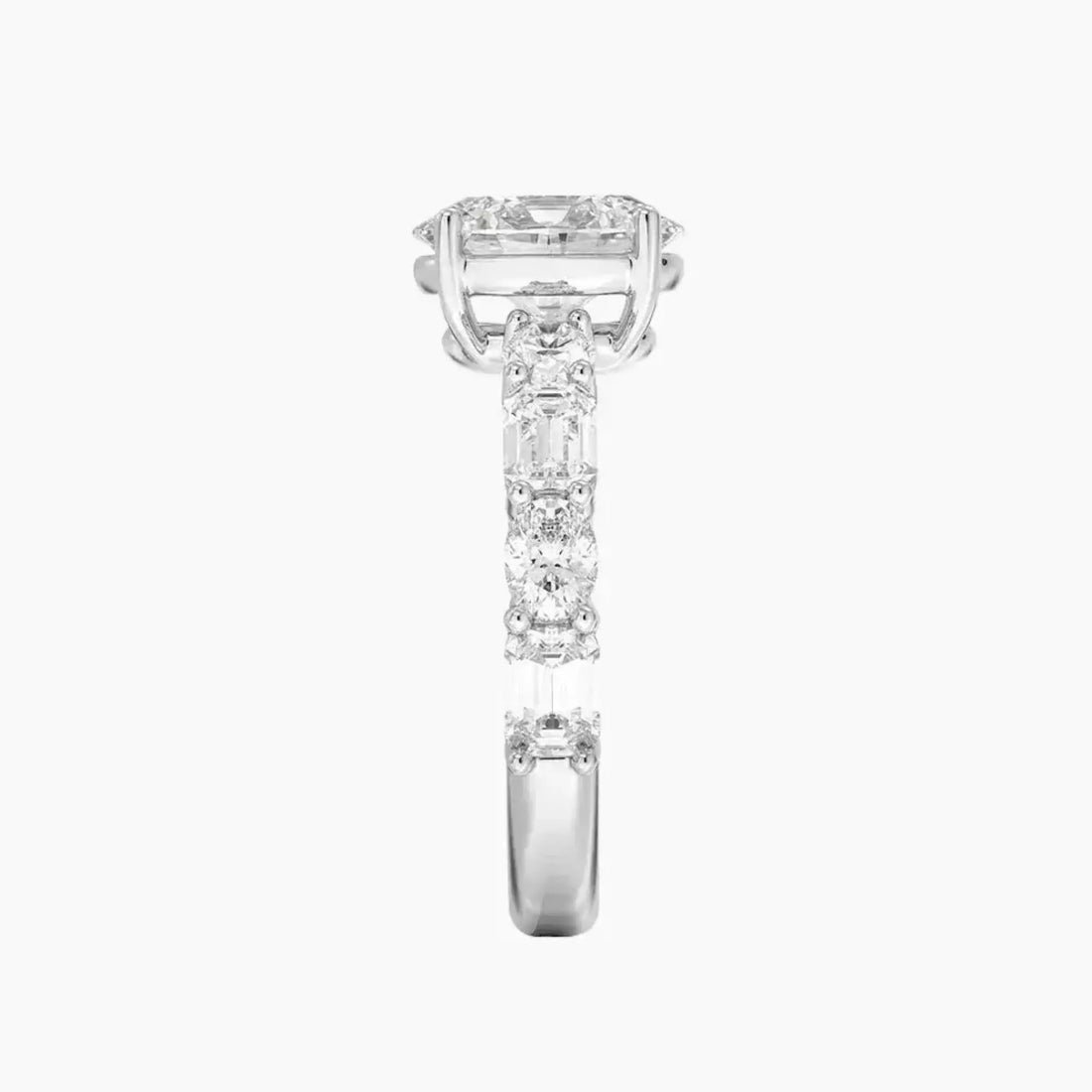 Ariadne Oval Designer 2 Carat Lab Grown Diamond Engagement Ring in 14K Yellow Gold